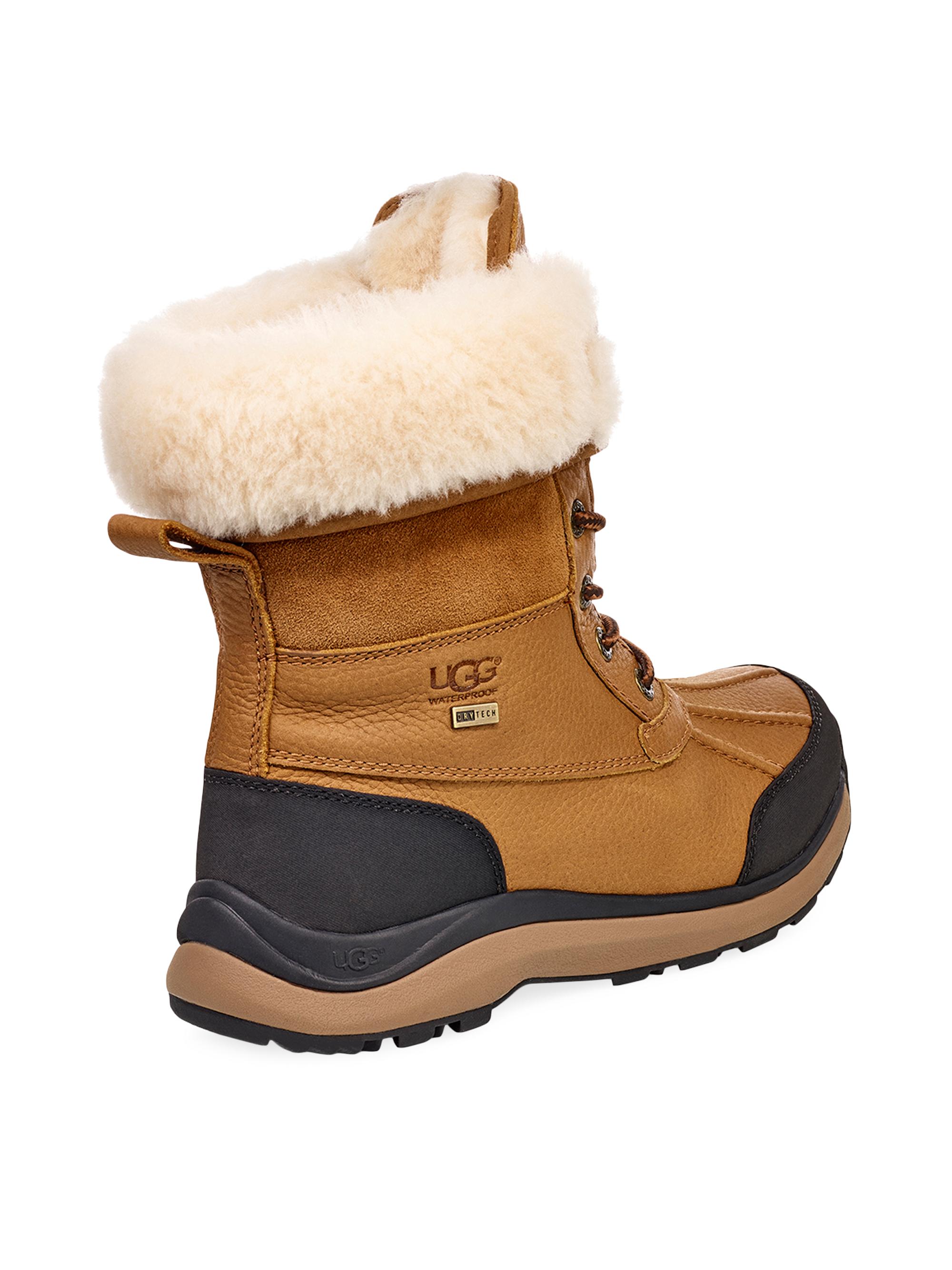 Shop UGG Adirondack III Faux Shearling-Lined Leather Boots | Saks 