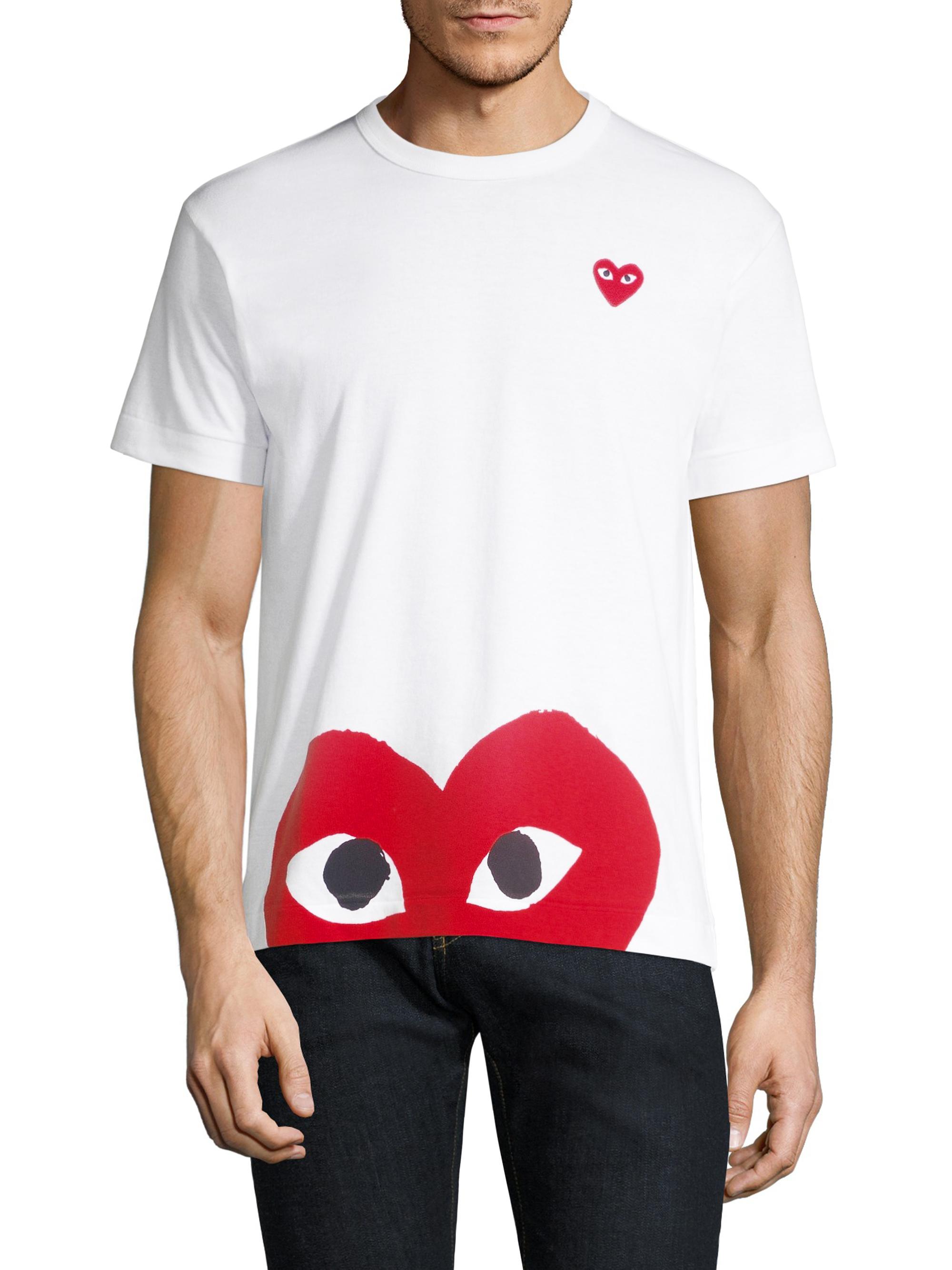 Comme des Garçons PLAY Bottom Heart Tee | Saks Fifth Avenue