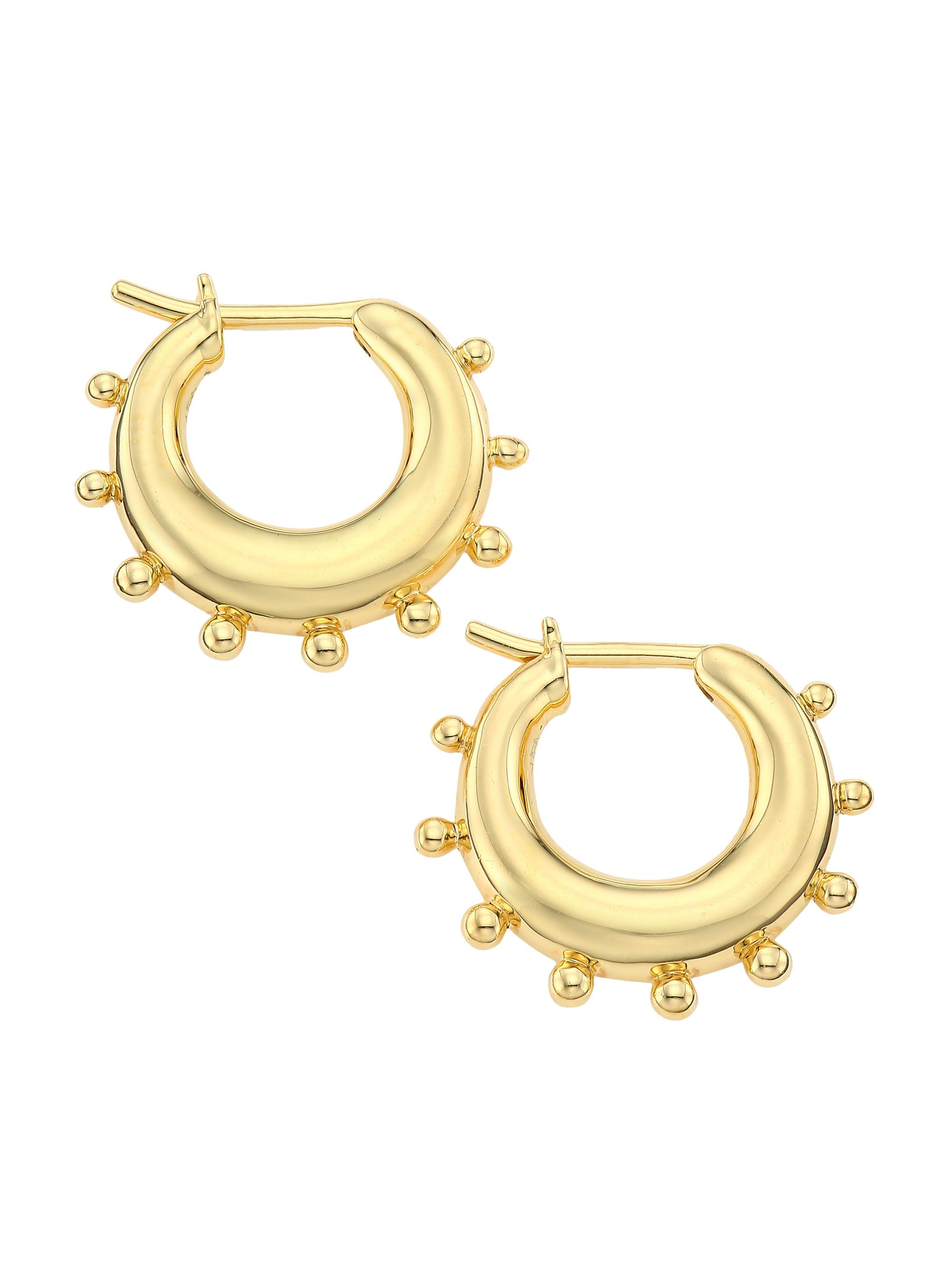 Temple St. Clair Women's Florence86 18K Yellow Gold Dangle Hoop Earrings - Yellow Gold