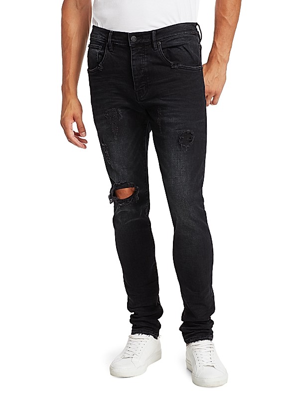 Shop Purple Brand P002 Over Spray Slim-Fit Jeans | Saks Shop Purple Brand P002 Over Spray Slim-Fit Jeans | Saks