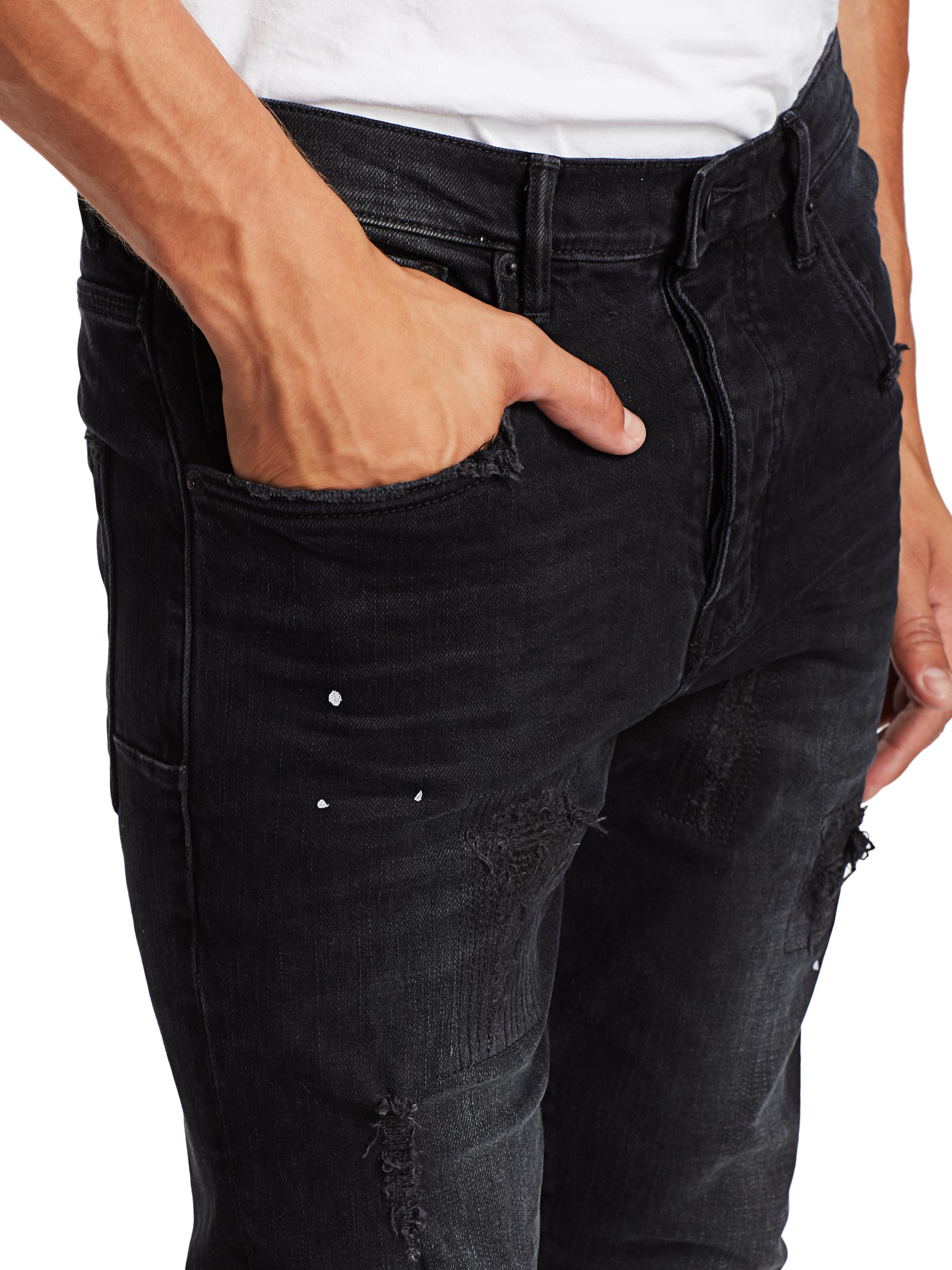 Purple Brand P002 Over Spray Slim-Fit Jeans | Saks Fifth Avenue