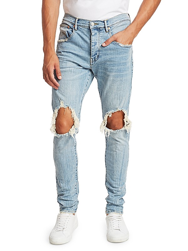 Shop Purple Brand P002 Repair Drop-Fit Skinny Jeans | Saks Shop Purple Brand P002 Repair Drop-Fit Skinny Jeans | Saks