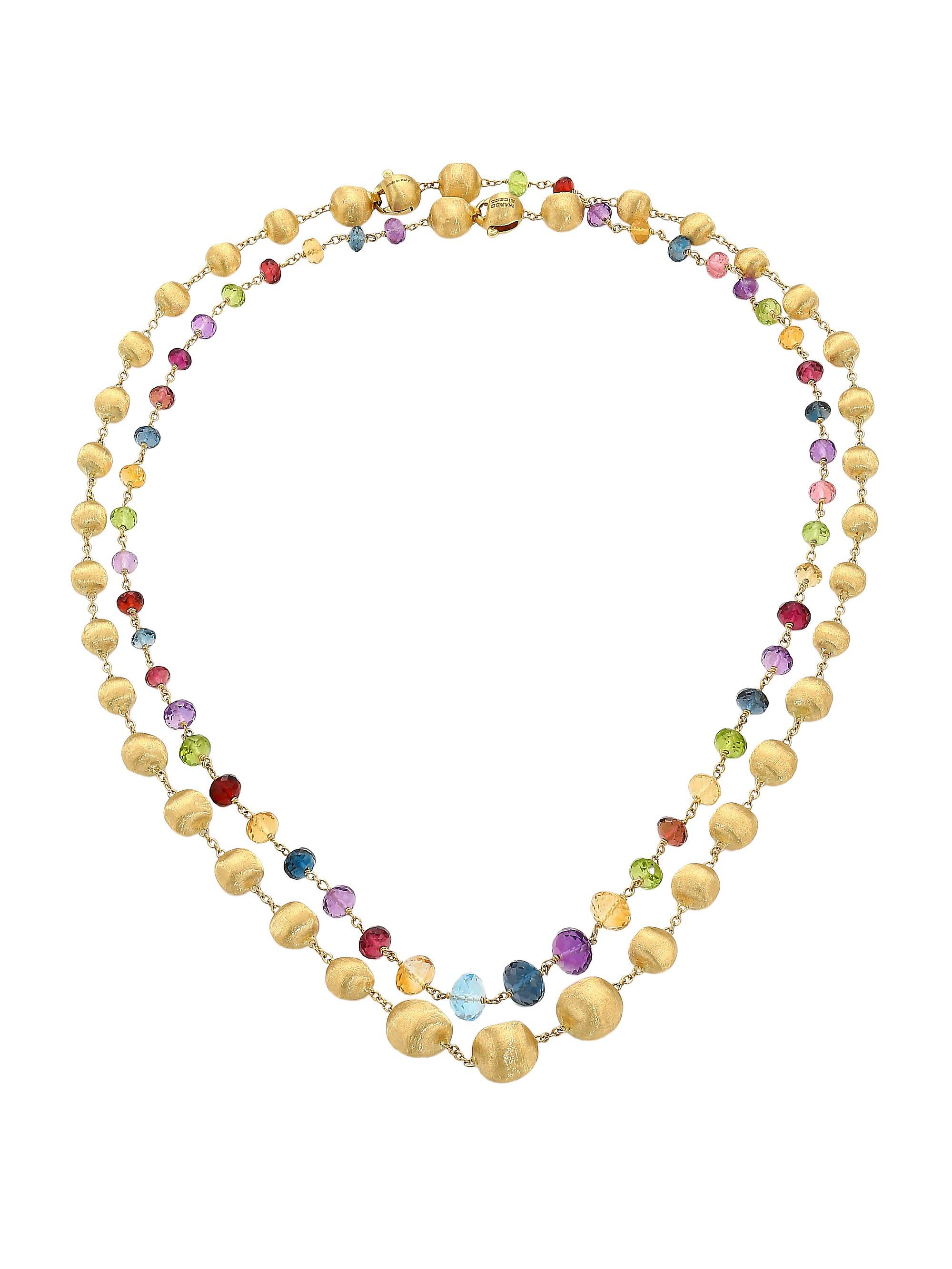 Marco Bicego Women's Africa 18K Yellow Gold & Mixed Gemstone Necklace