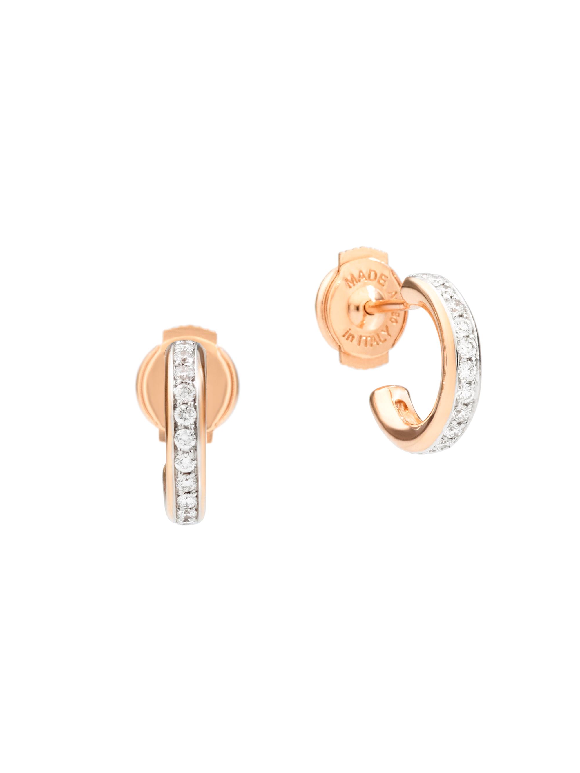 Pomellato Women's Iconica 18K Rose Gold & Diamond  Hoop Earrings - Rose Gold