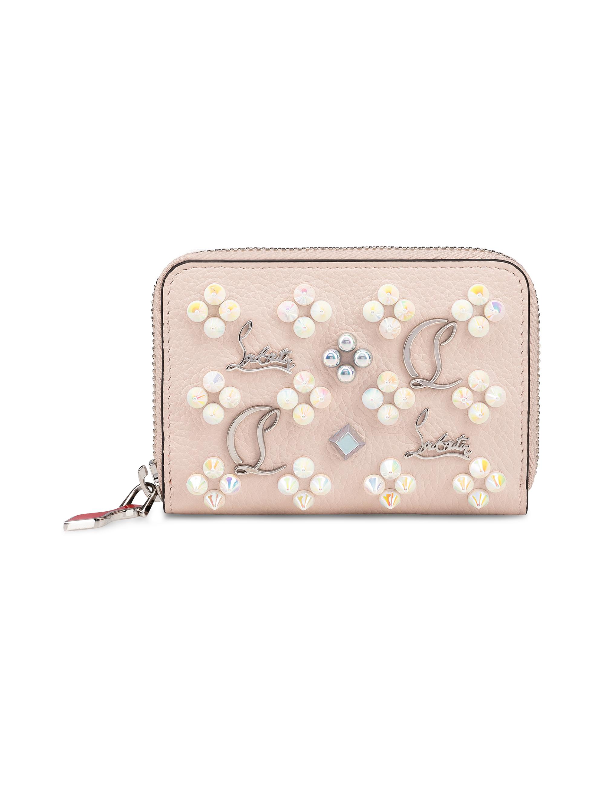Christian Louboutin Women's Pannettone Leather Coin Purse - Leche