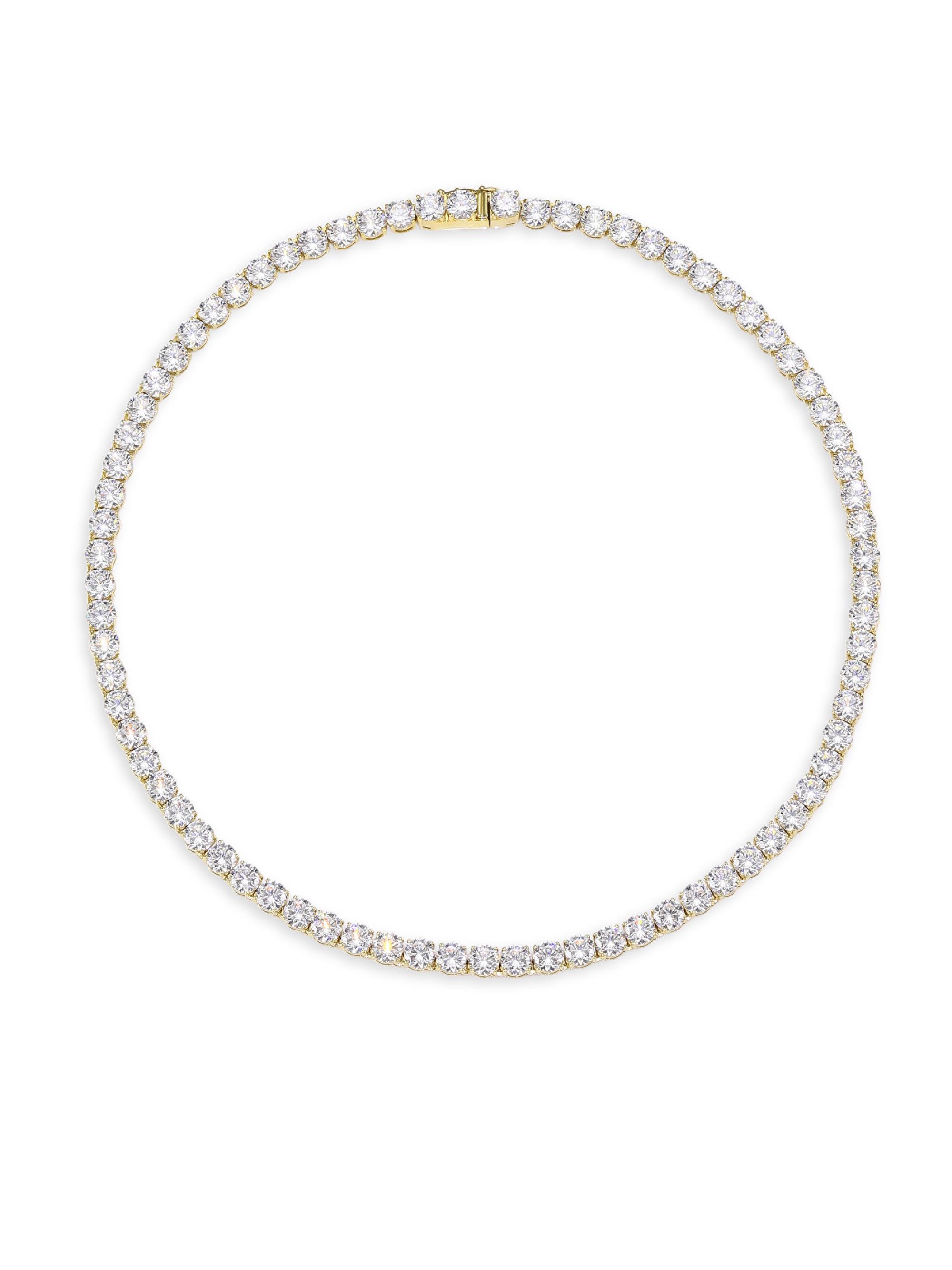 Adriana Orsini Women's 18K-Gold-Plated & Cubic Zirconia All-Around Necklace