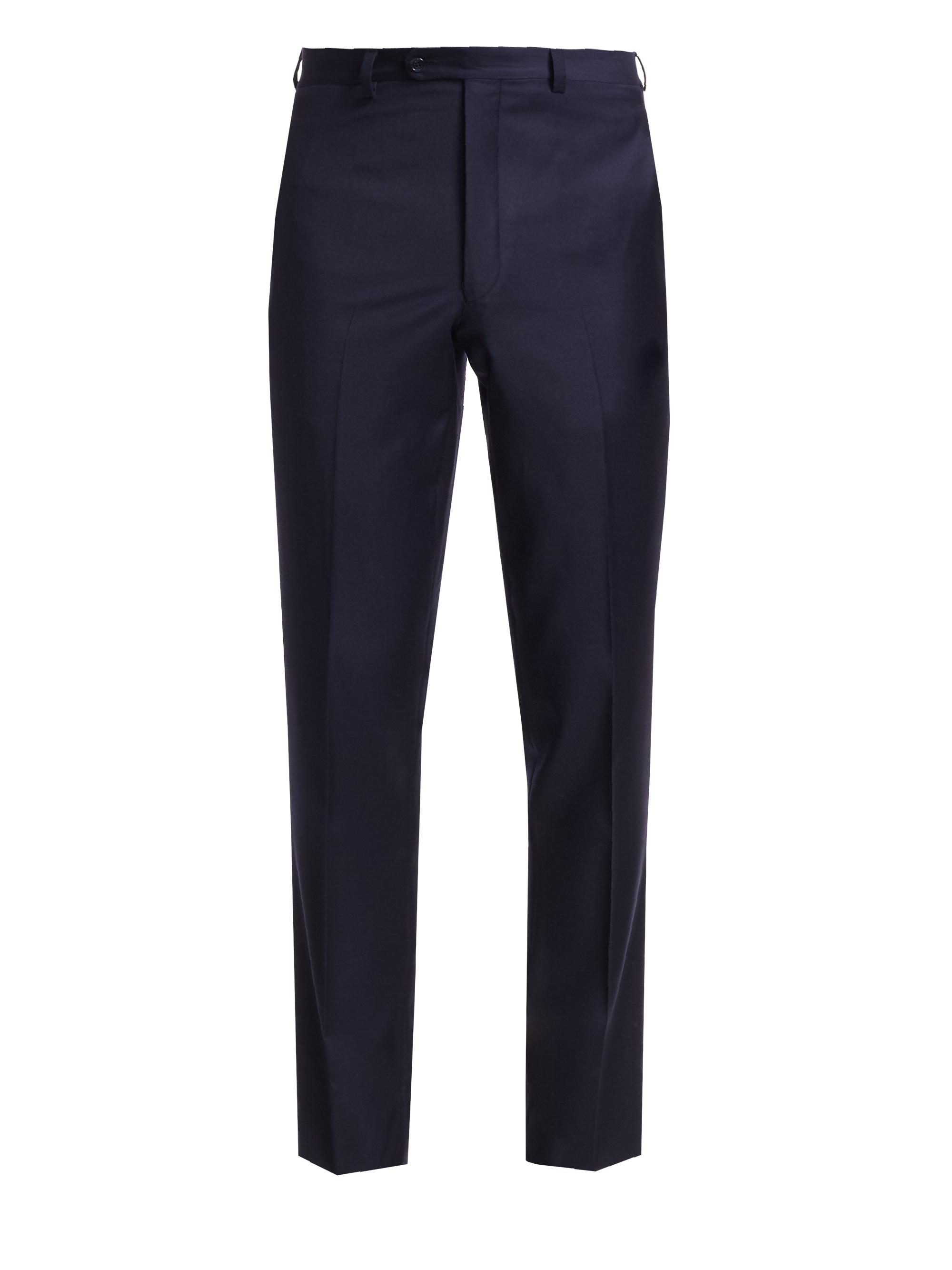 Saks Fifth Avenue Men's COLLECTION Wool Trousers - True Navy