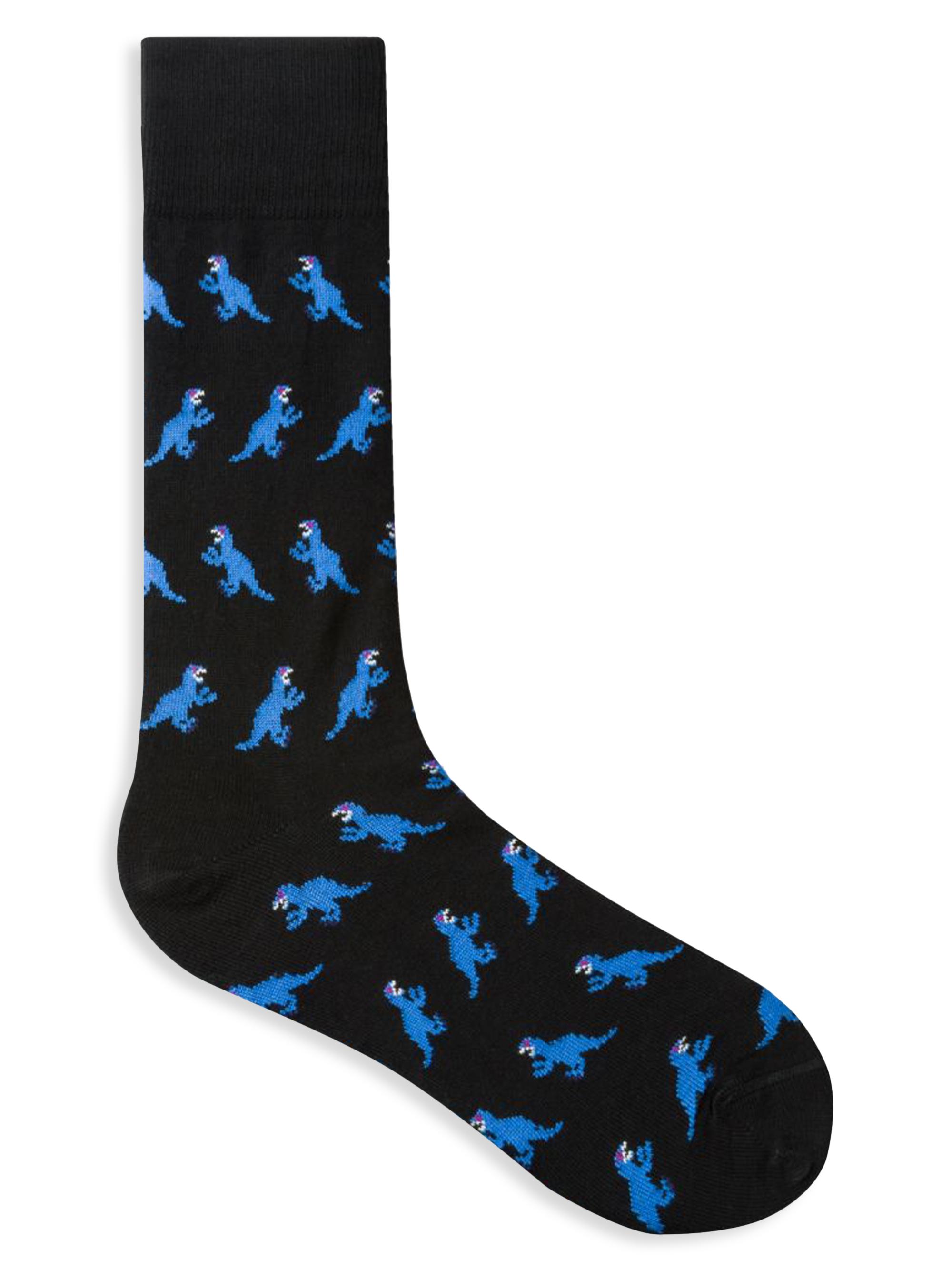 Paul Smith Men's Dinosaur Socks - Black
