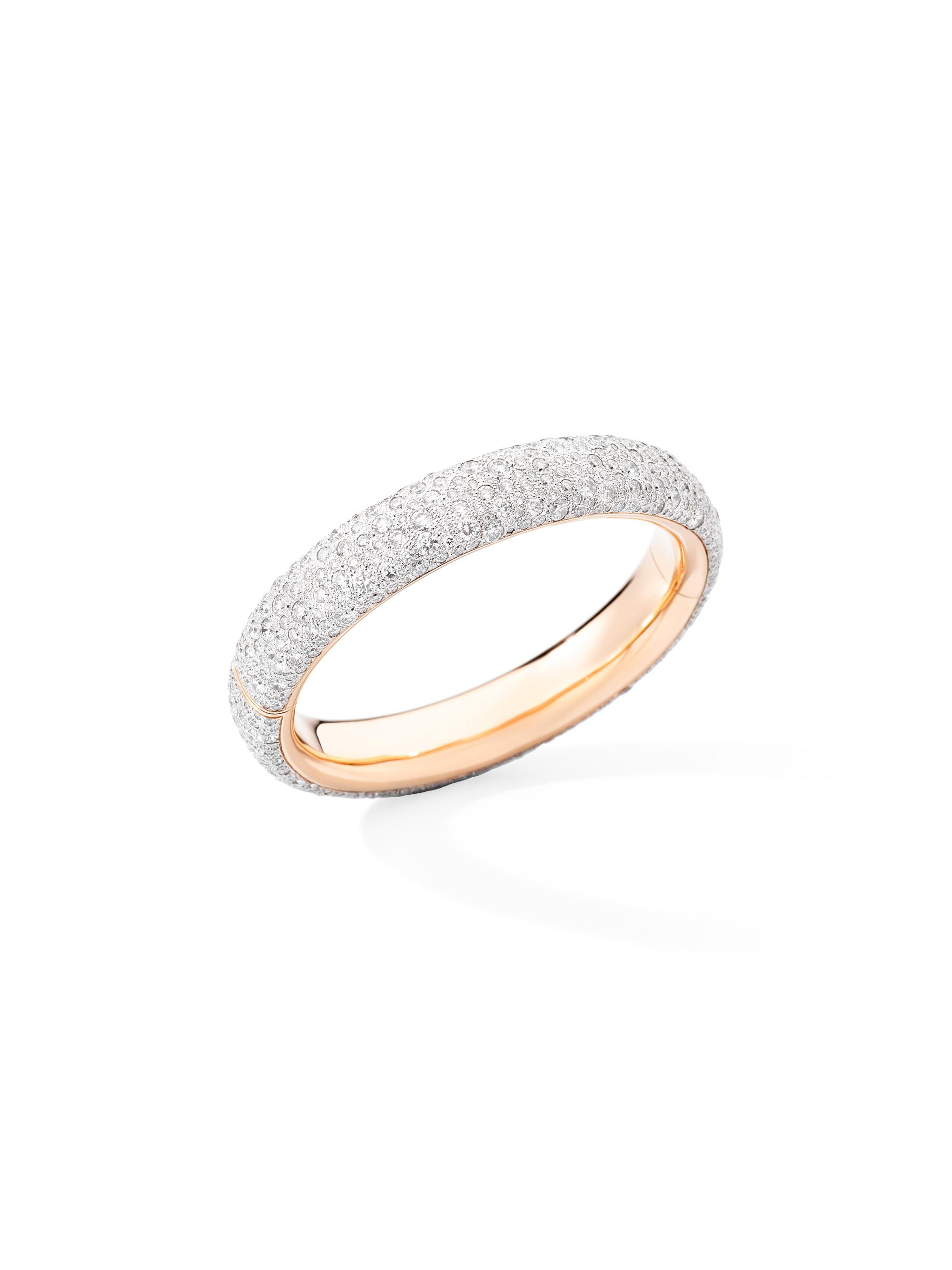 Pomellato Women's Iconica Two-Tone 18K Gold & Diamond Bangle - Rose Gold
