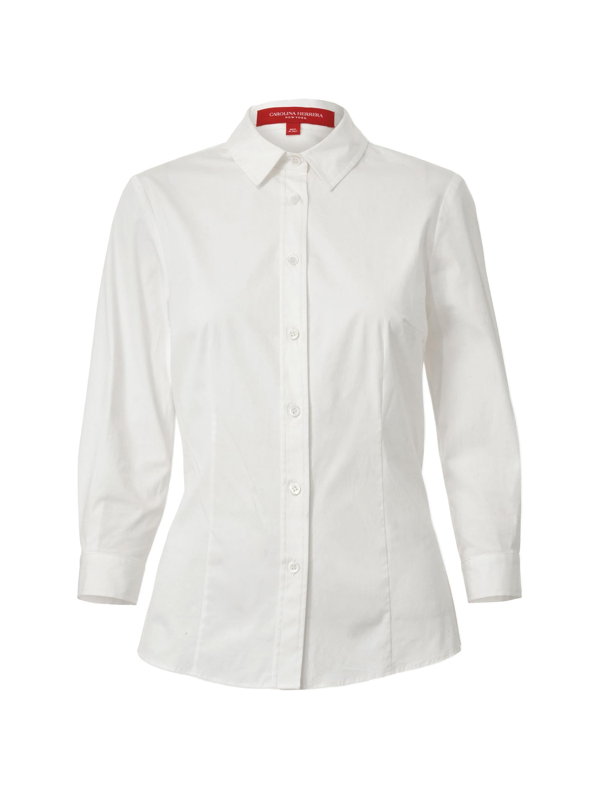 Carolina Herrera Classic Cotton Blouse Saks Fifth Avenue