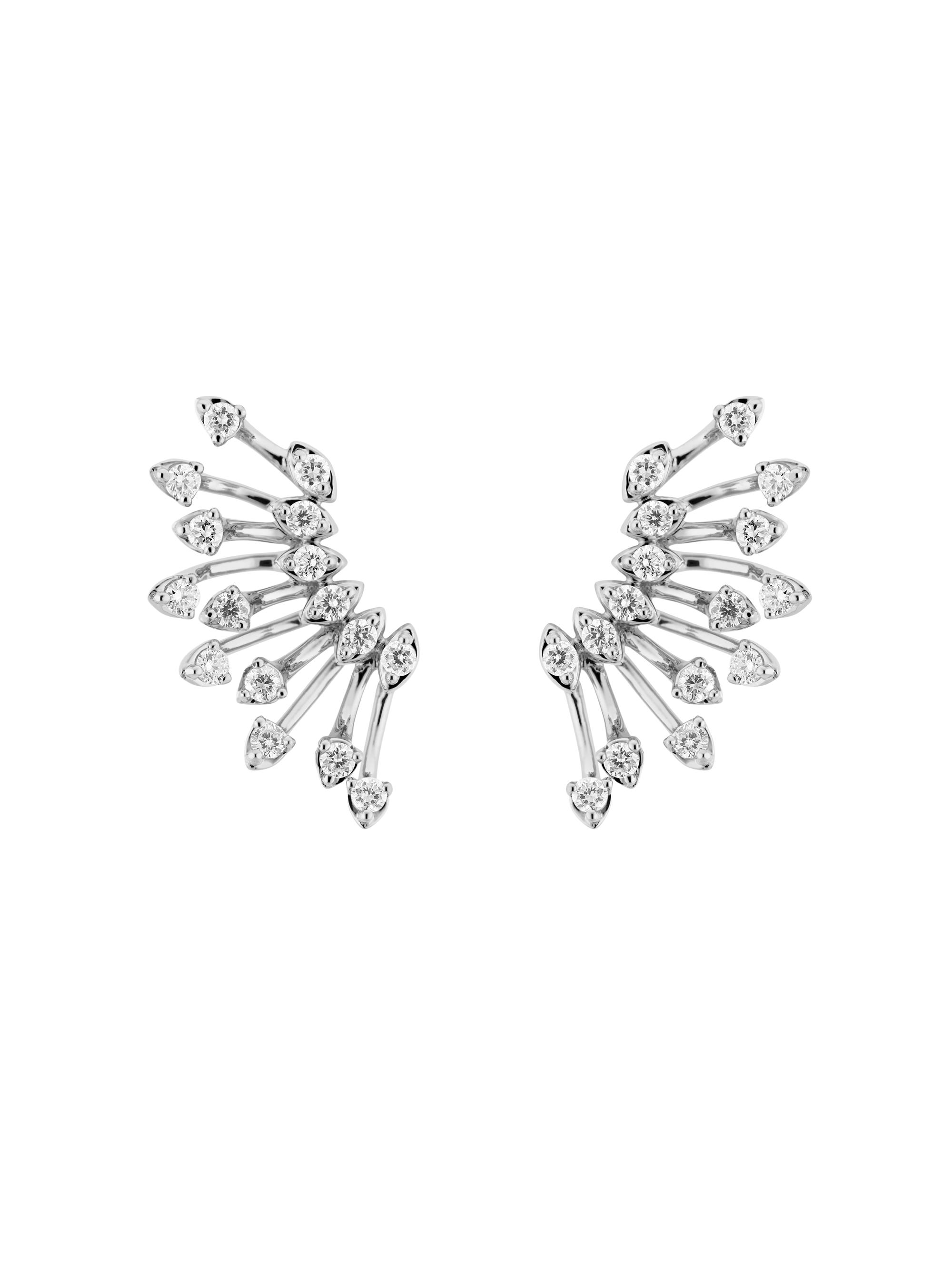 Hueb Women's Luminus 18K White Gold & Diamond Earrings - White Gold