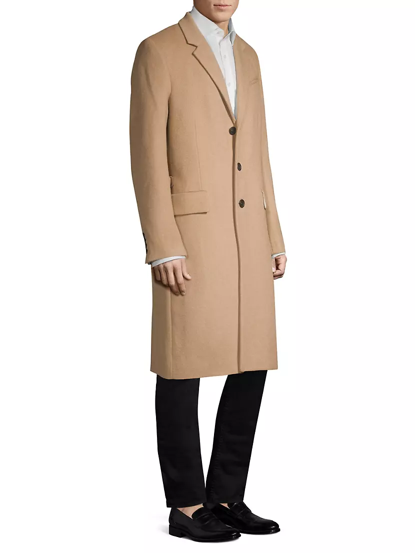 Shop Helmut Lang Three-Button Wool & Cashmere Coat | Saks Fifth