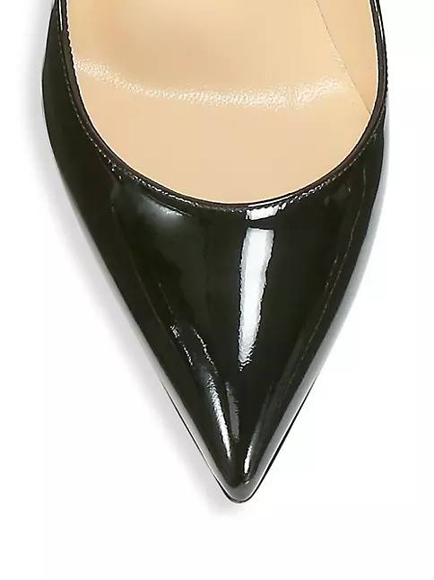 Christian Louboutin, Shoes, New Christian Louboutin Hot Chick Scallop  Pumps Patent Black 0mm 375