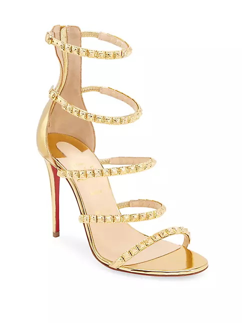 Christian Louboutin Lock Me Leather Sandals