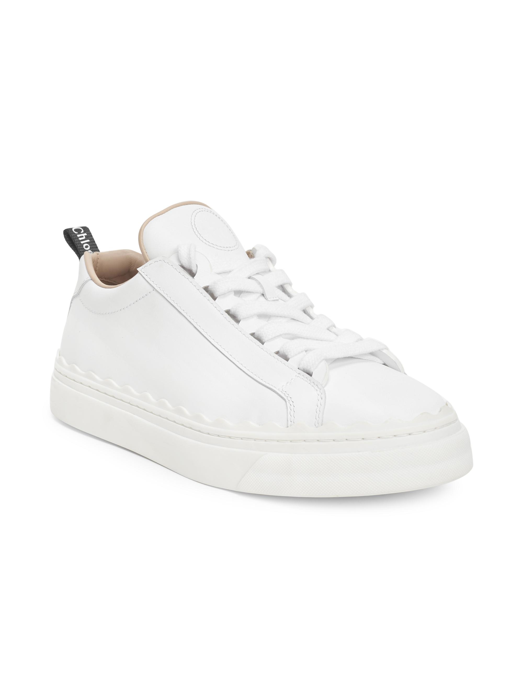 Chloé Lauren Low-Top Leather Sneakers | Saks Fifth Avenue