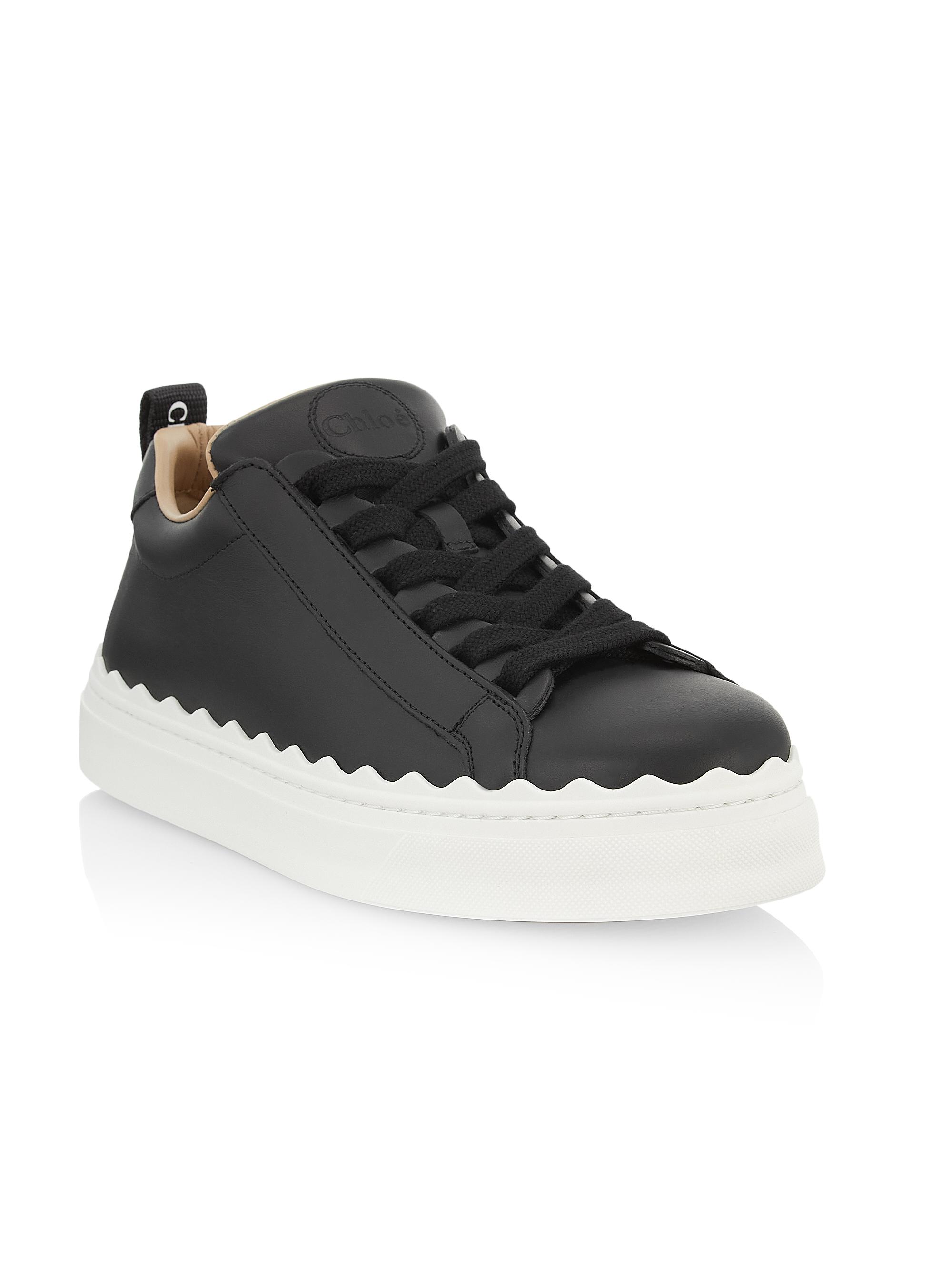 Chloé Lauren Low-Top Leather Sneakers | Saks Fifth Avenue