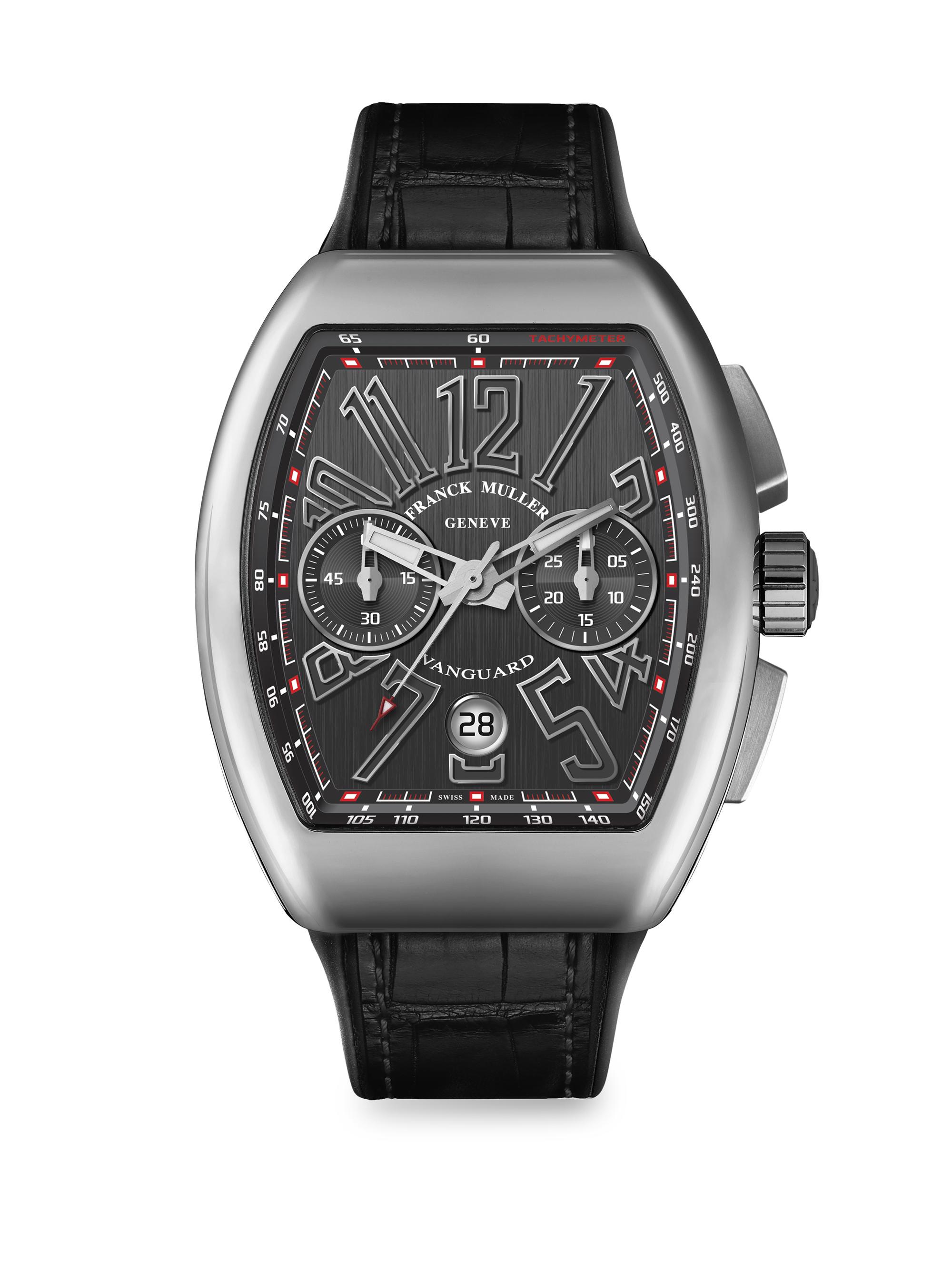 Franck Muller Vanguard Stainless Steel Chronograph Watch
