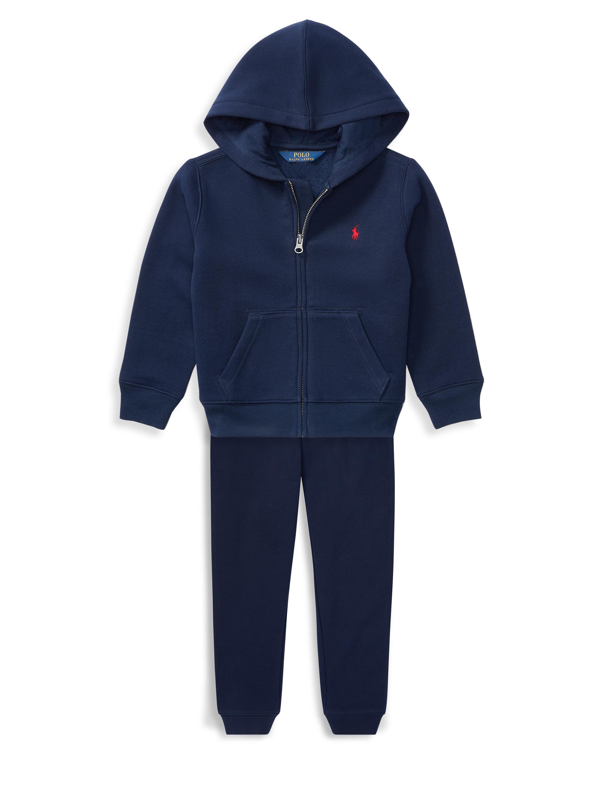 Polo Ralph Lauren Boy's Cotton-Blend Fleece Hoodie - Cruise Navy | Thumbnail 2