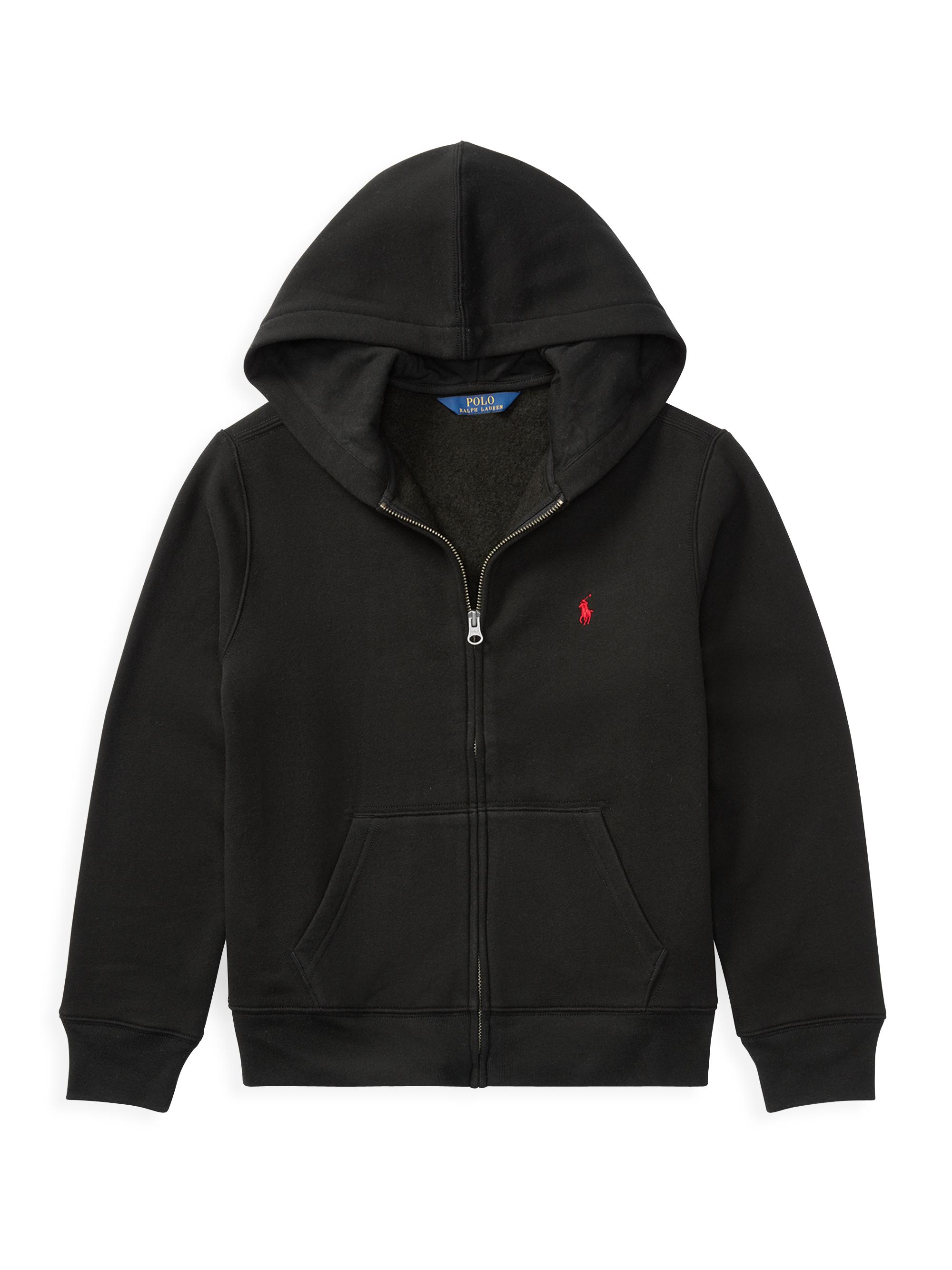 Polo Ralph Lauren Boy's Cotton-Blend Fleece Hoodie - Black