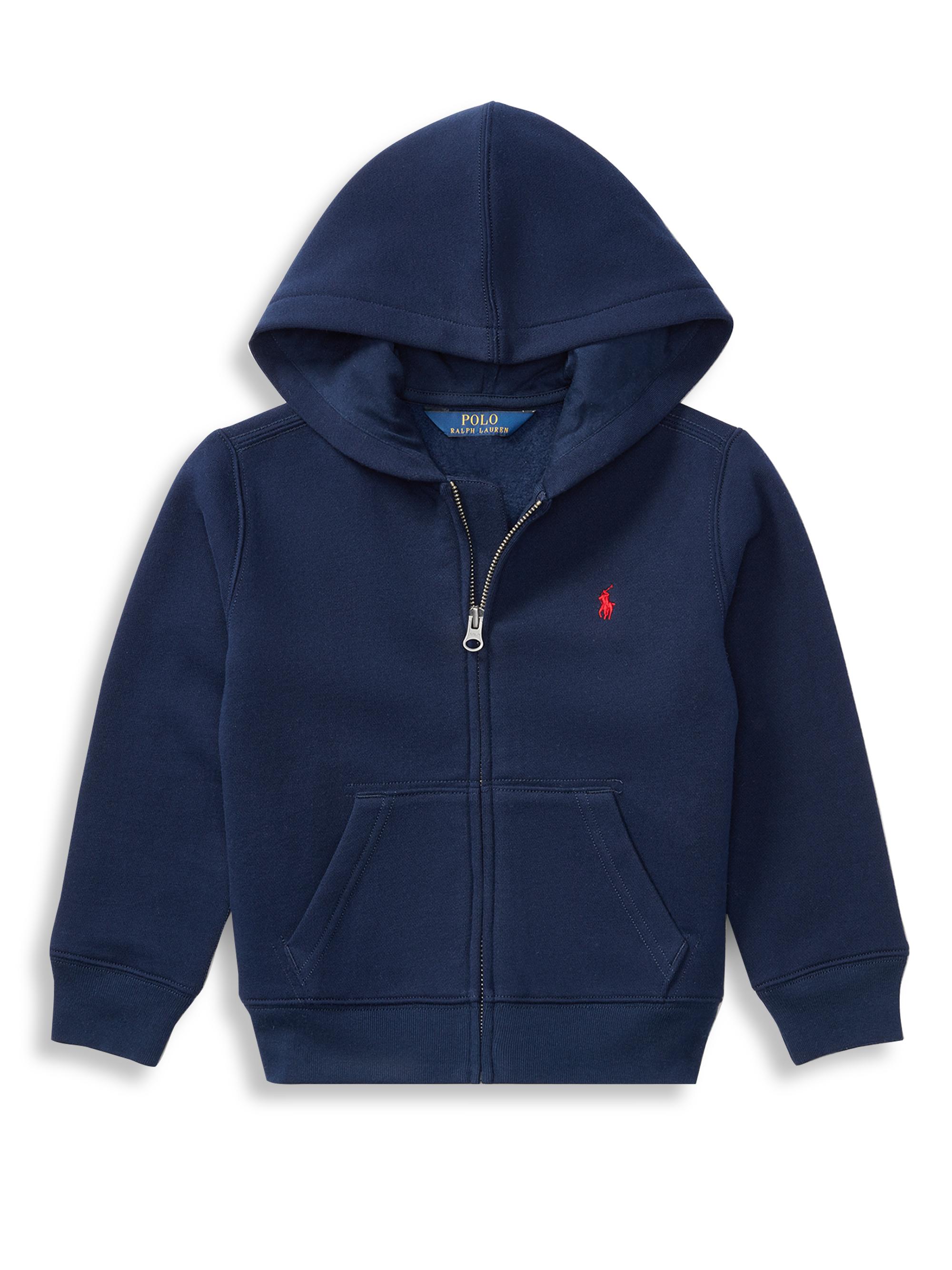 Polo Ralph Lauren Boy's Cotton-Blend Fleece Hoodie - Cruise Navy
