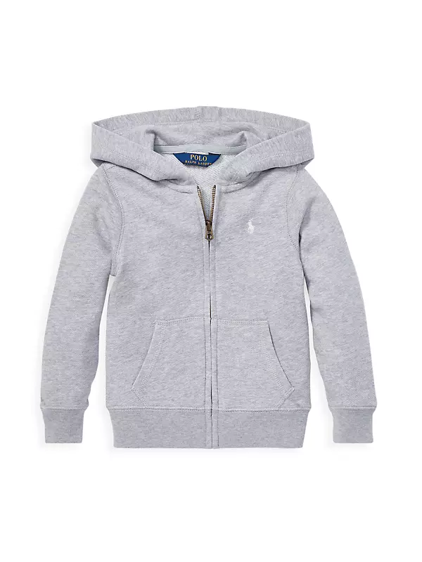 Shop Polo Ralph Lauren Little Girl's French Terry Hoodie | Saks Fifth Avenue