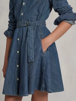 Shop Polo Ralph Lauren Little Girl's & Girl's Belted Denim Shirtdress |  Saks Fifth Avenue