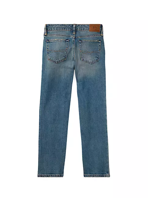 Polo Ralph Lauren Big Boys Hampton Straight Stretch Jeans - Mott Wash Stretch - Size 16