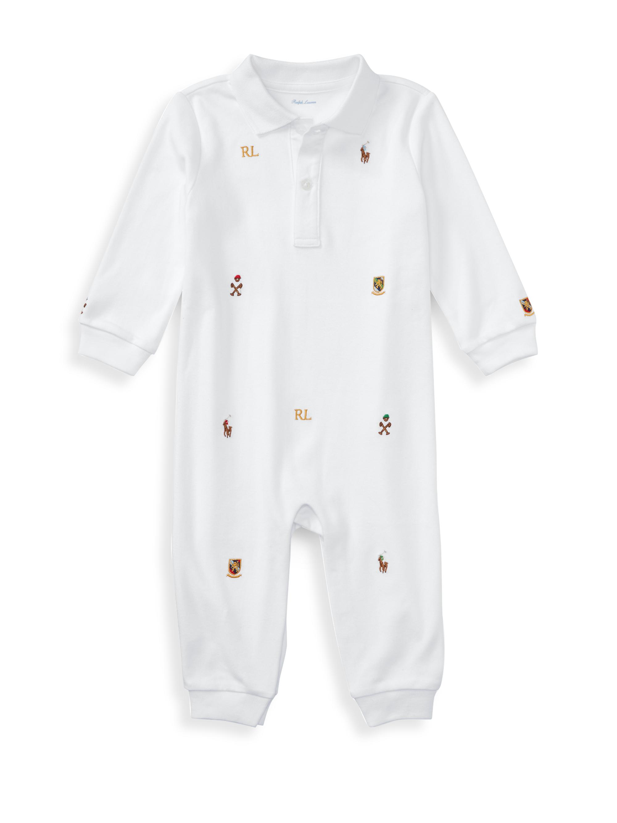 Polo Ralph Lauren Baby Boy's Embroidered Cotton Coverall | Saks