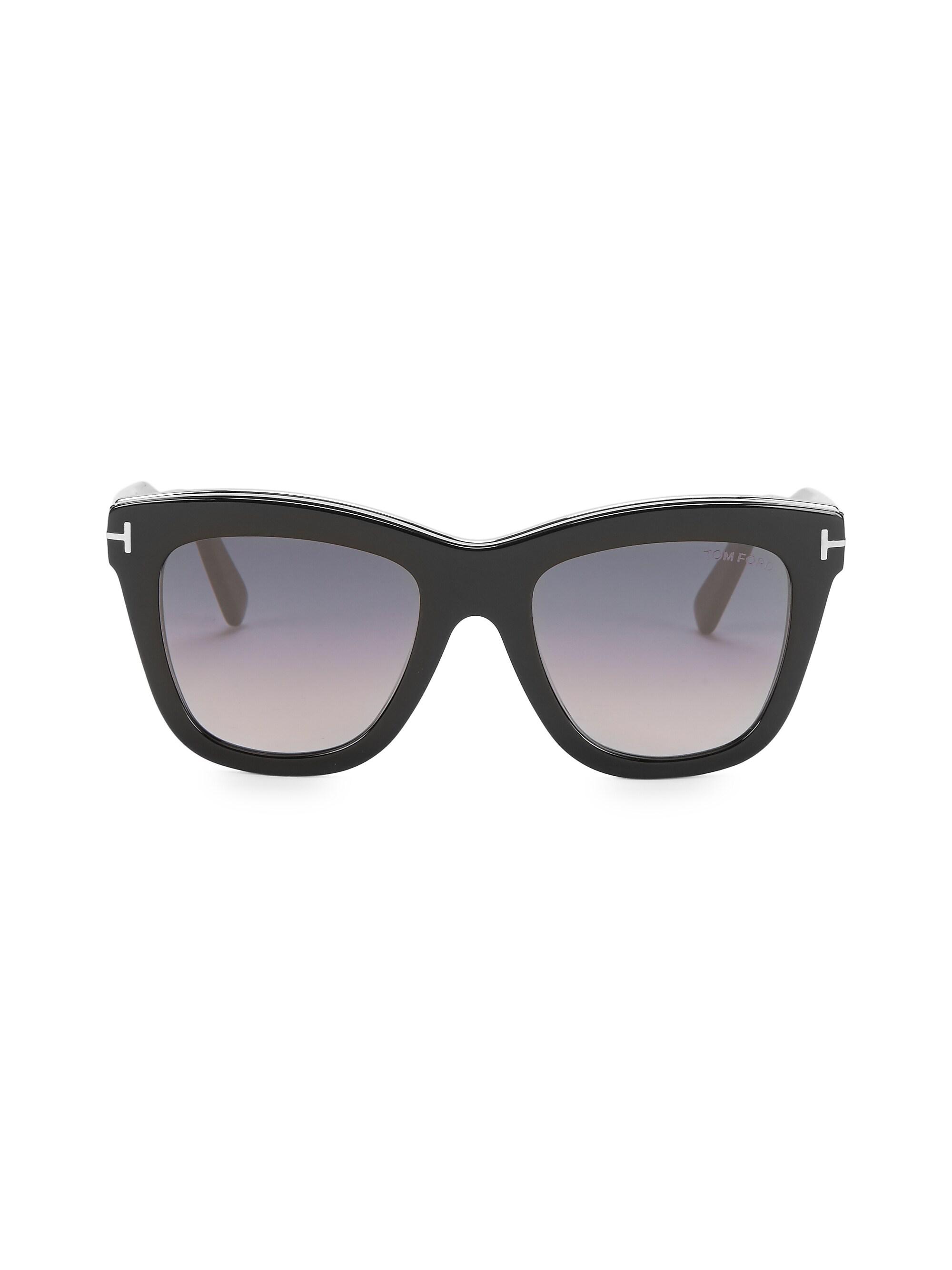 TOM FORD Women's Julie 52MM Square Sunglasses - Black