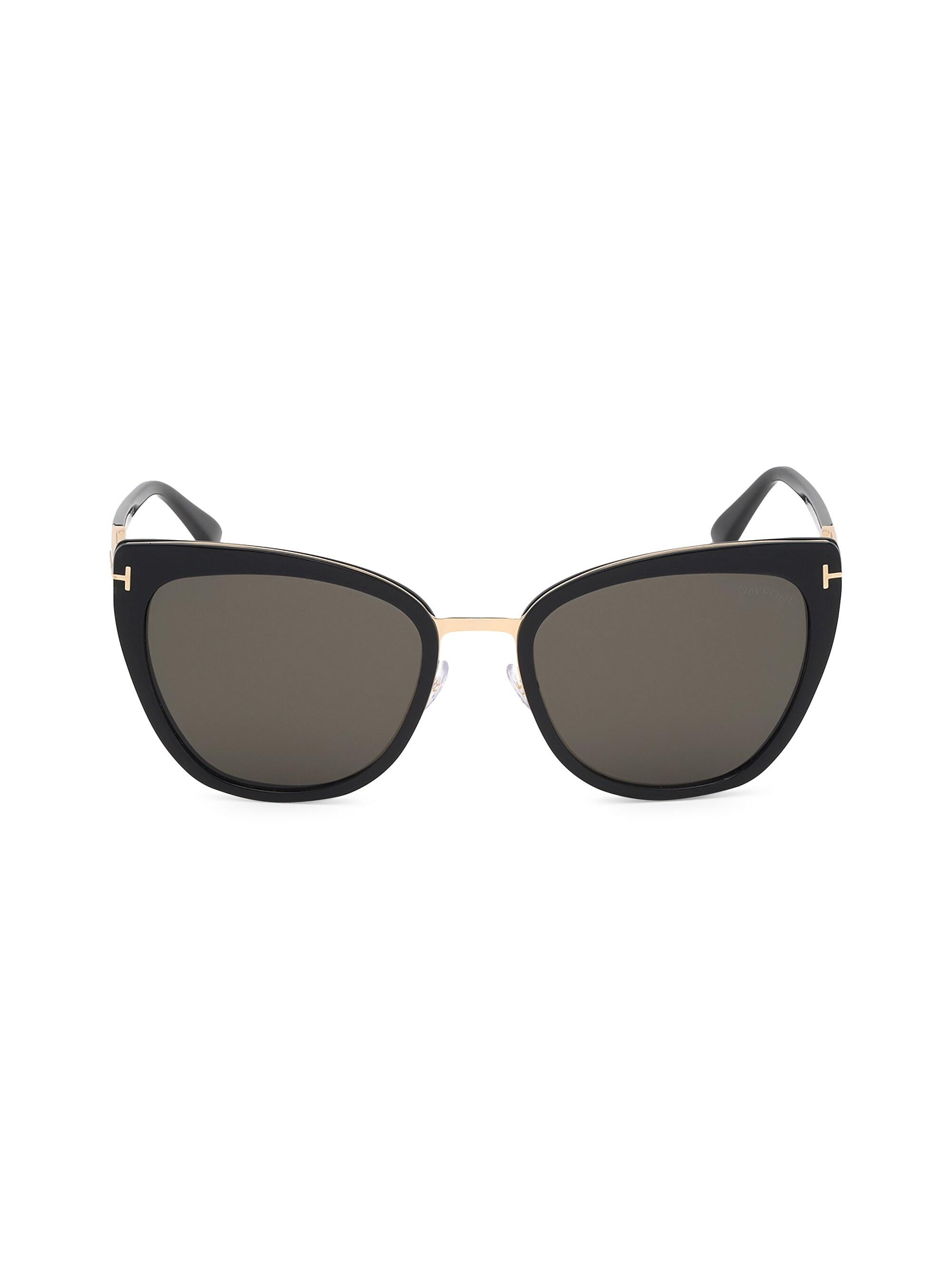 TOM FORD Women's Simona 57MM Cat Eye Sunglasses - Black