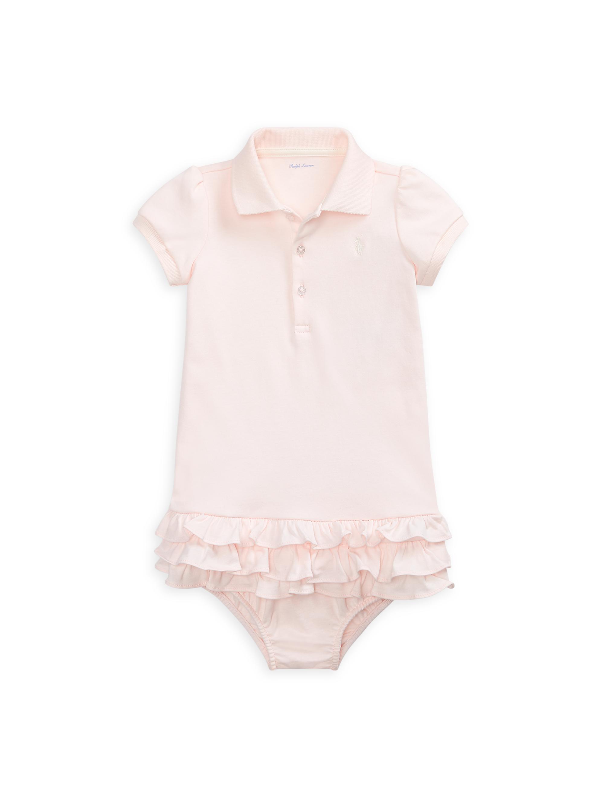 Polo Ralph Lauren Baby Girl's 2-Piece Cupcake Polo Dress & Bloomers Set - Pink 6 Months