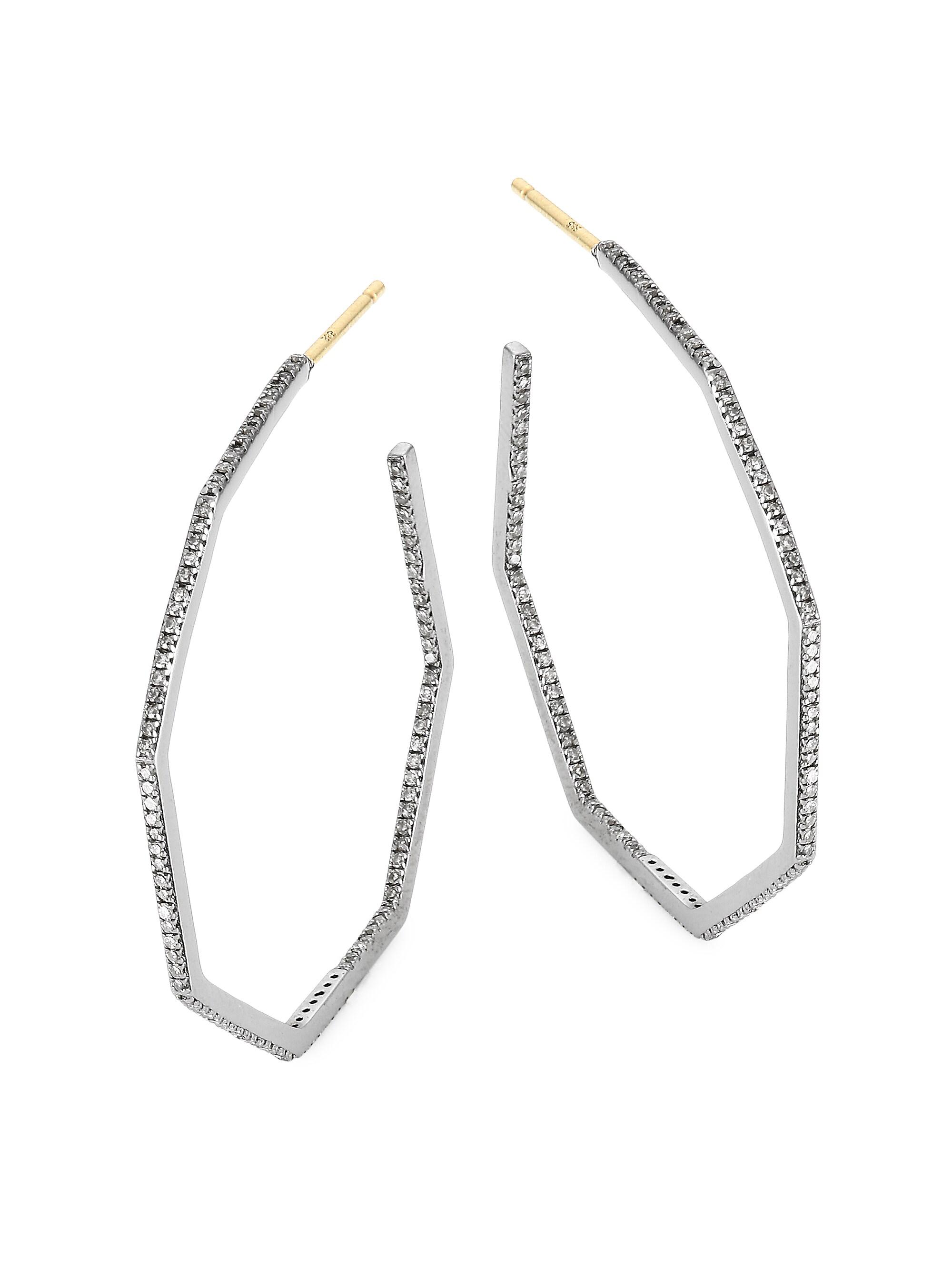 Givenchy U Lock Metal & Crystal Drop Earrings | Saks Fifth Avenue