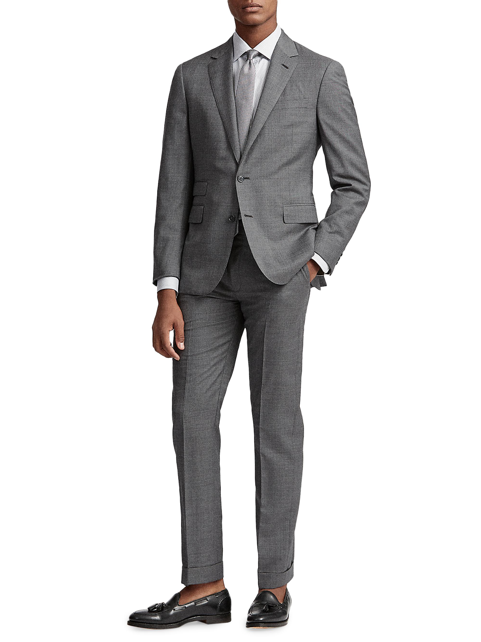 Ralph Lauren Purple Label Gregory Wool Sharkskin Suit | Saks Fifth
