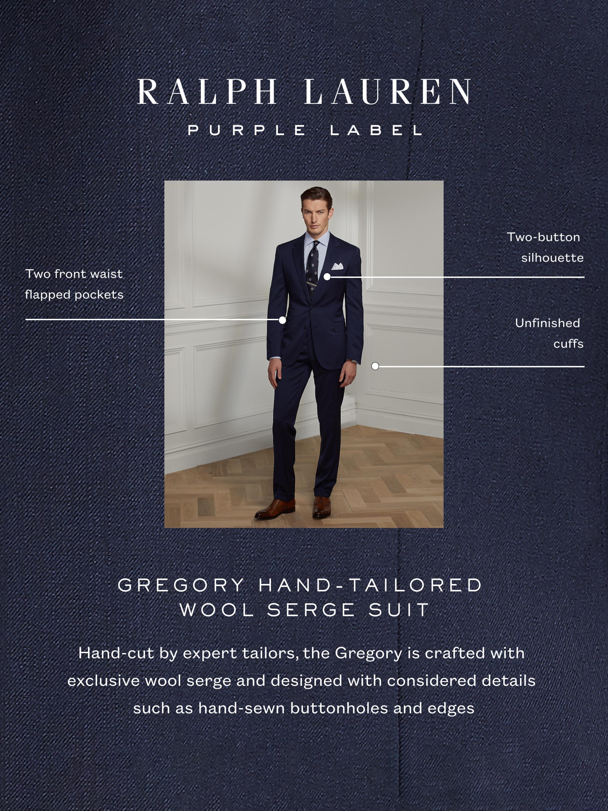 Ralph Lauren Purple Label Gregory Hand-Tailored Wool Serge Suit