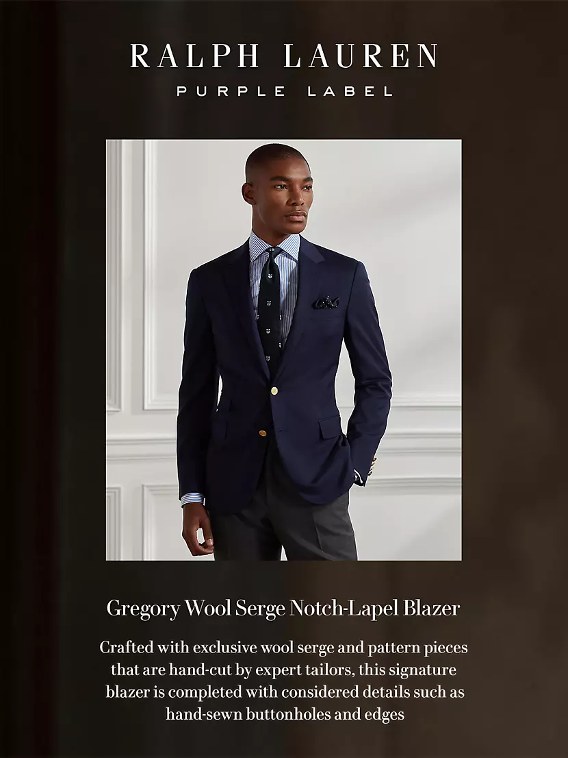 Shop Ralph Lauren Purple Label Gregory Notch-Lapel Blazer | Saks 