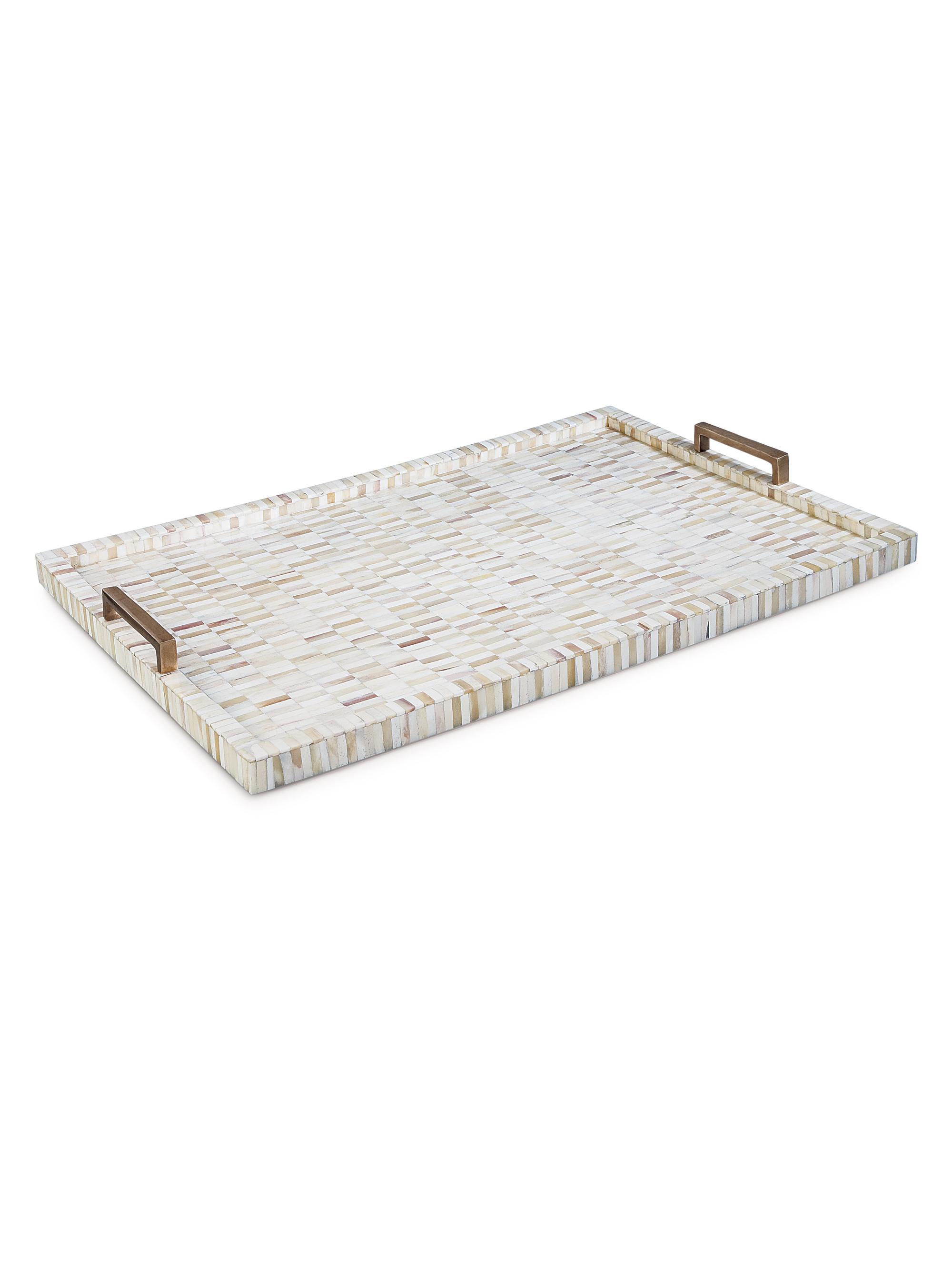 Regina Andrew Multi-Tone Bone & Brass Tray