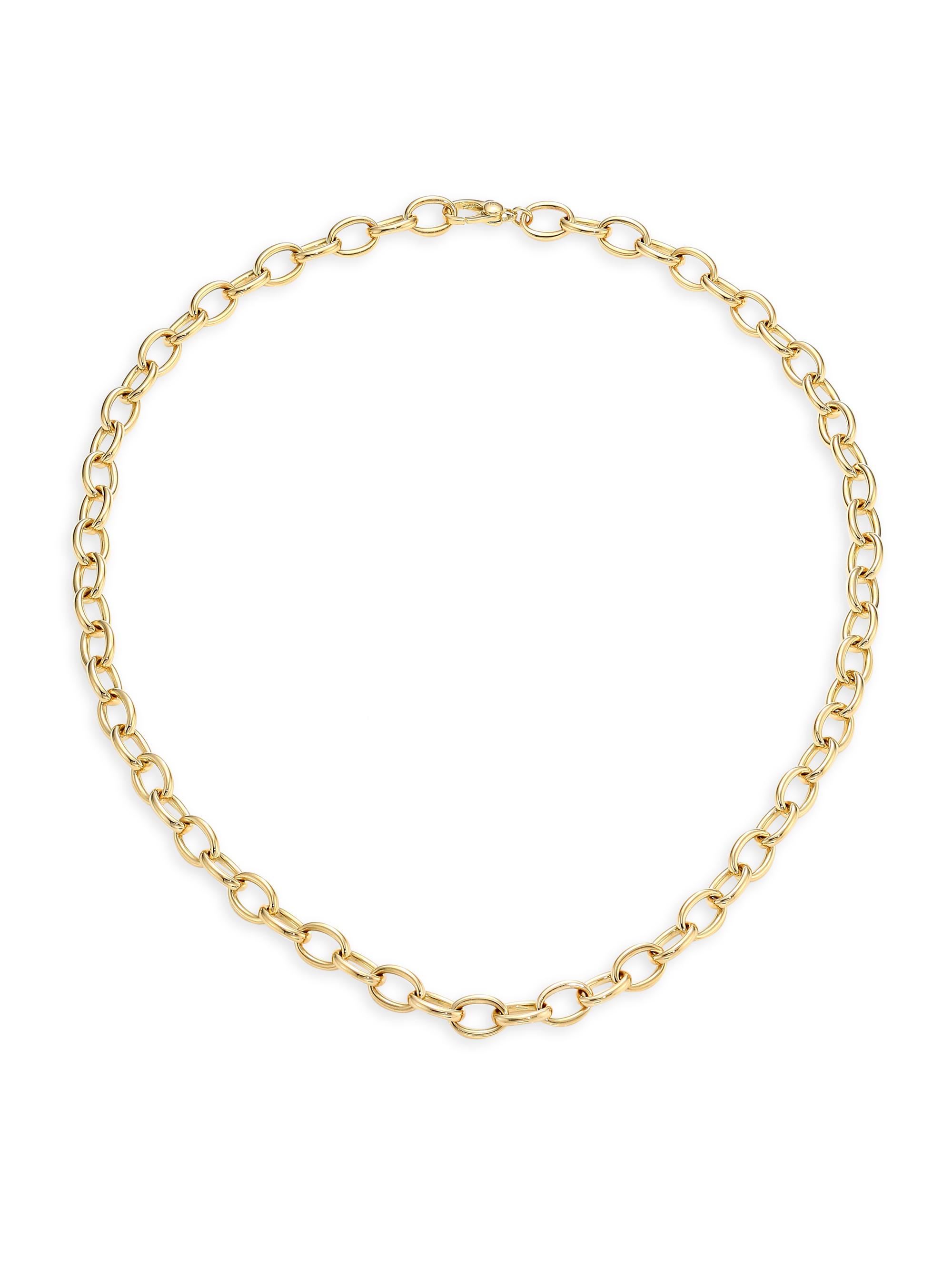 Roberto Coin Women's 18K Yellow Gold Chain Link Necklace, 18" - Gold
