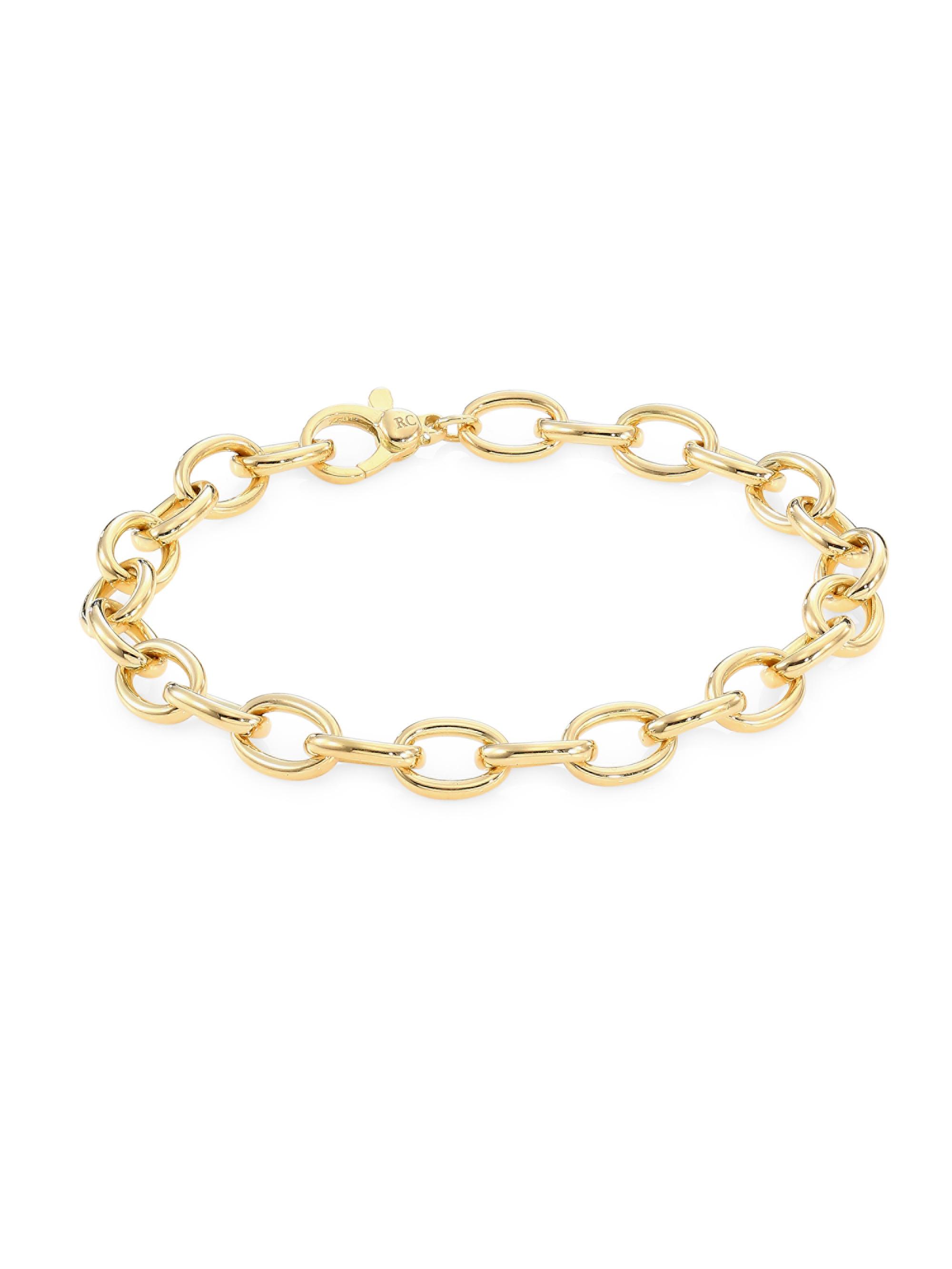 Roberto Coin Women's 18K Yellow Gold Chain Link Bracelet - Gold