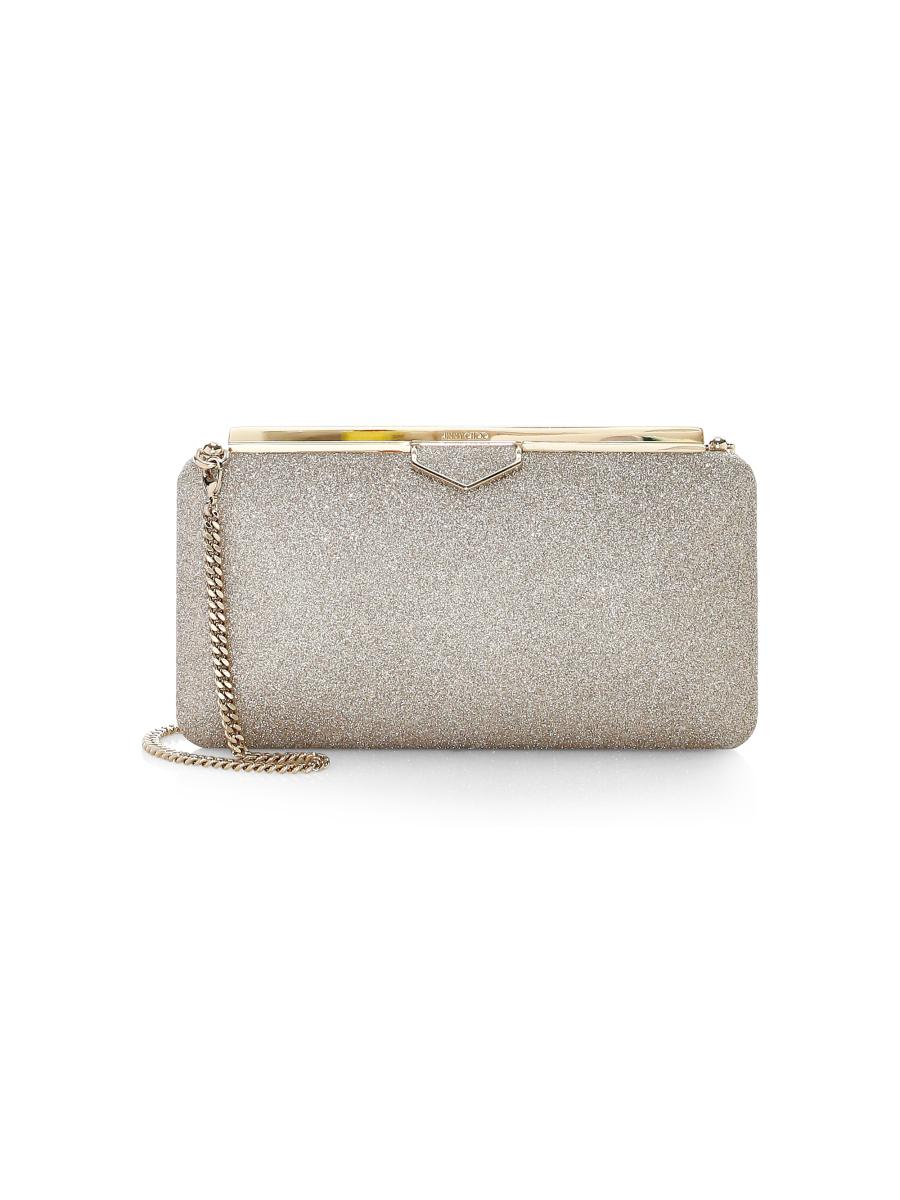 JIMMY CHOO キャリ エンヘリッシュト クラッチハック 【関税込】 Jimmy Choo Ellipse Glitter Clutch | Saks Fifth Avenue