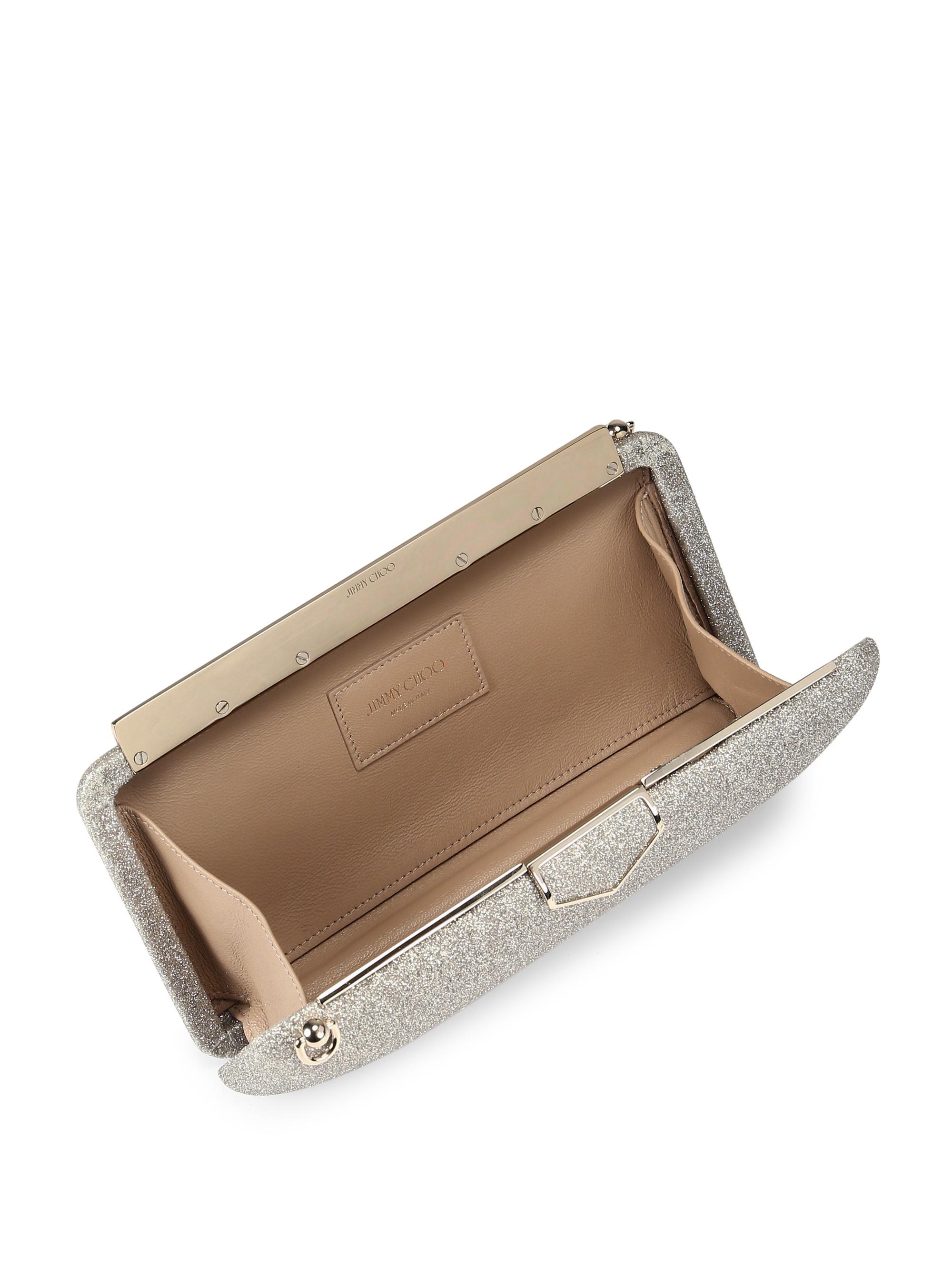 Jimmy Choo Ellipse Glitter Clutch Saks Fifth Avenue