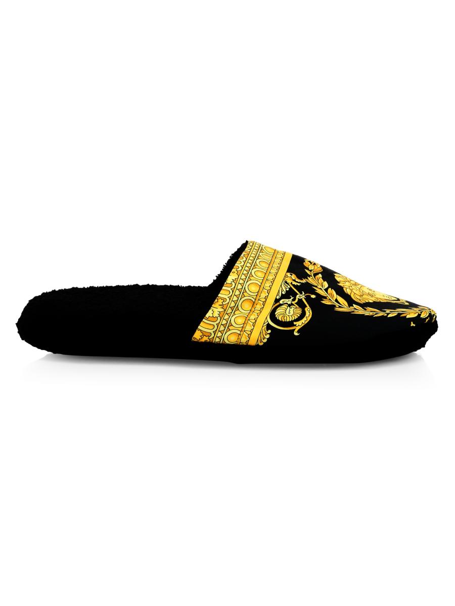 シューズ・サンダルその他 VERSACE Terry slippers Versace Terry Slipper And Embroidery | italist