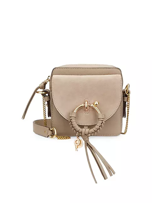 Joan Small Leather Shoulder Bag in Beige - See By Chloe