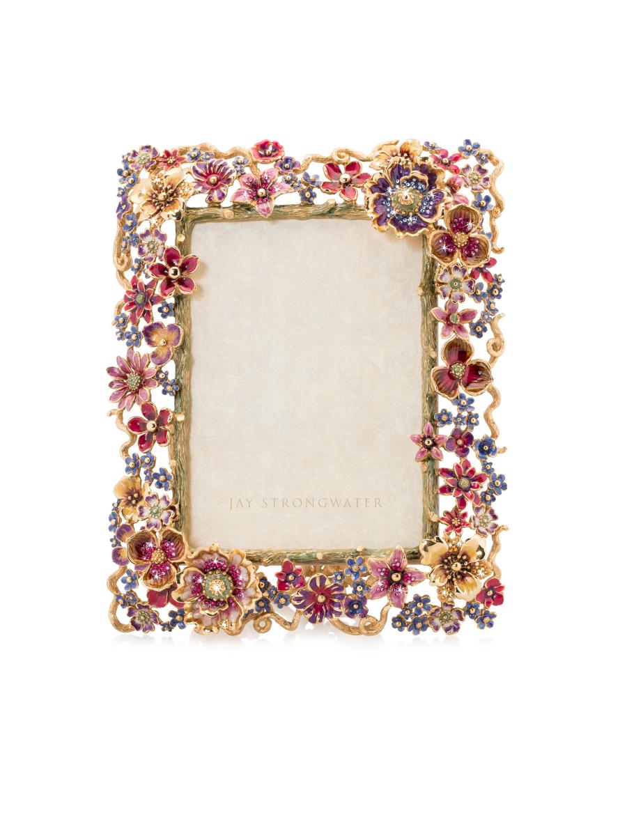 Jay Strongwater Brocade Floral Cluster Frame | Saks Fifth Avenue