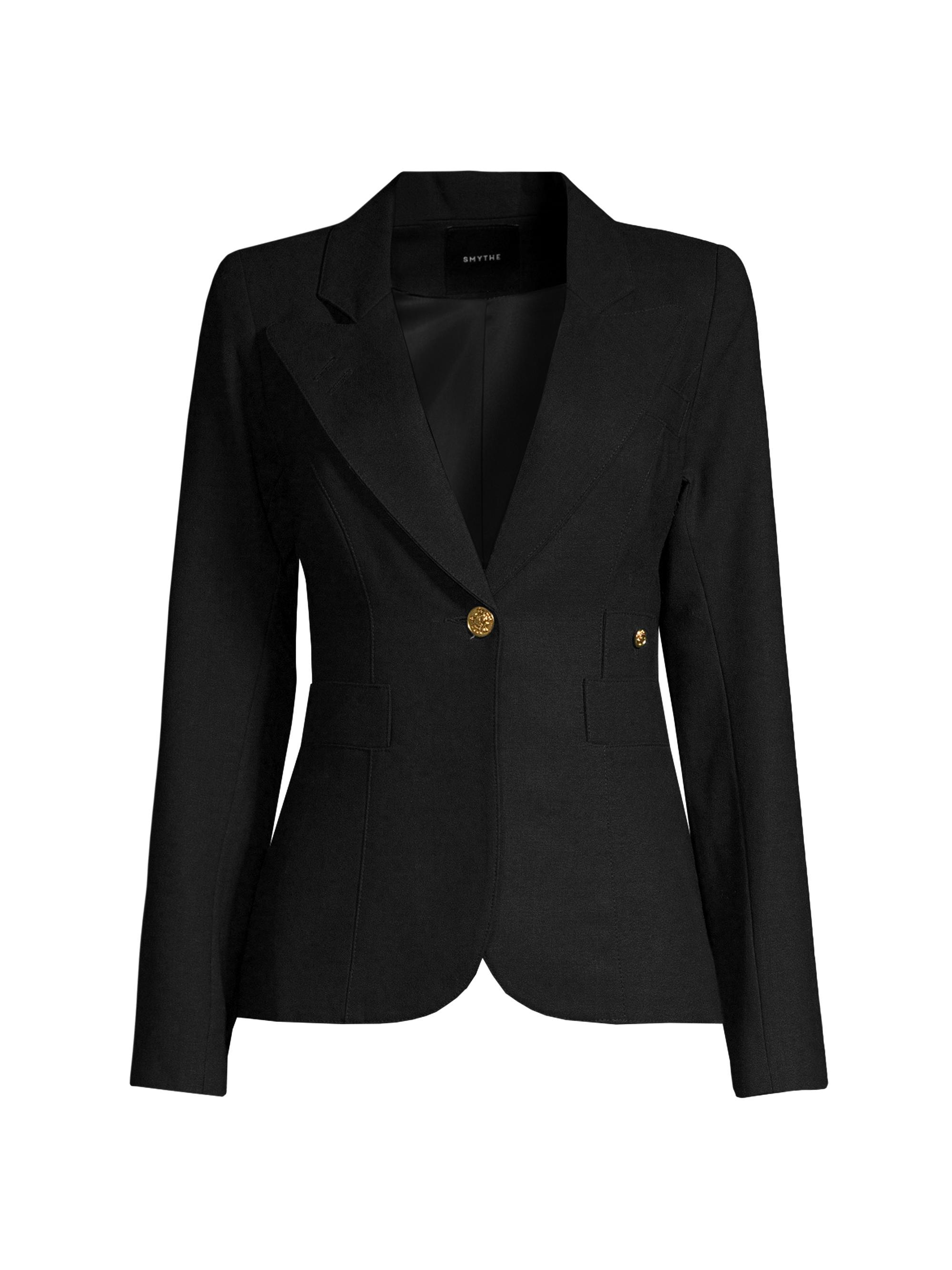Smythe Women's Duchess Single-Breasted Wool Blazer - Black
