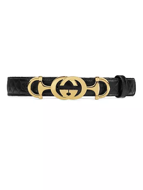 Gucci GG Belt with Horse Bit Buckle