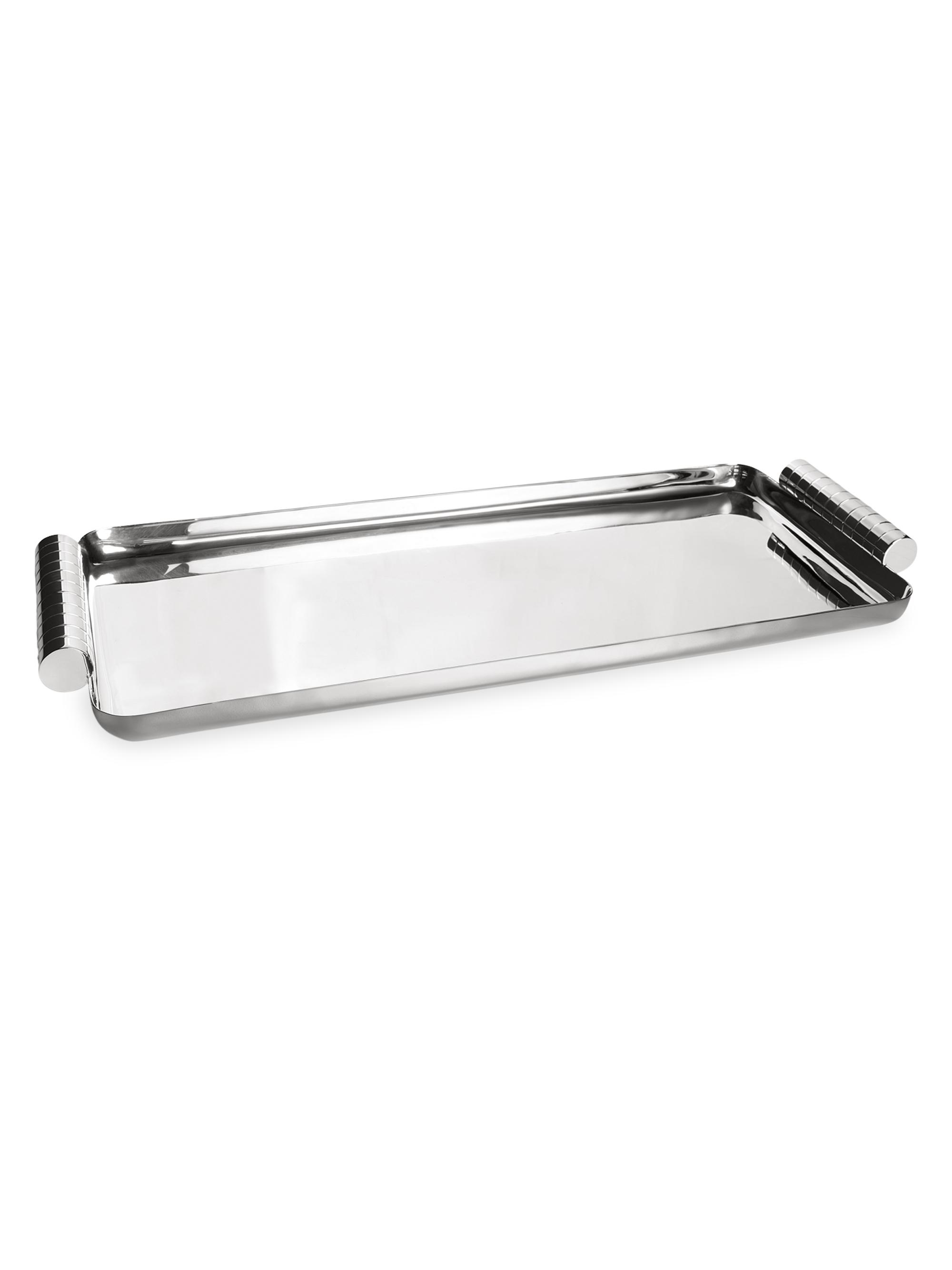 Ralph Lauren Montgomery Oblong Tray - Silver