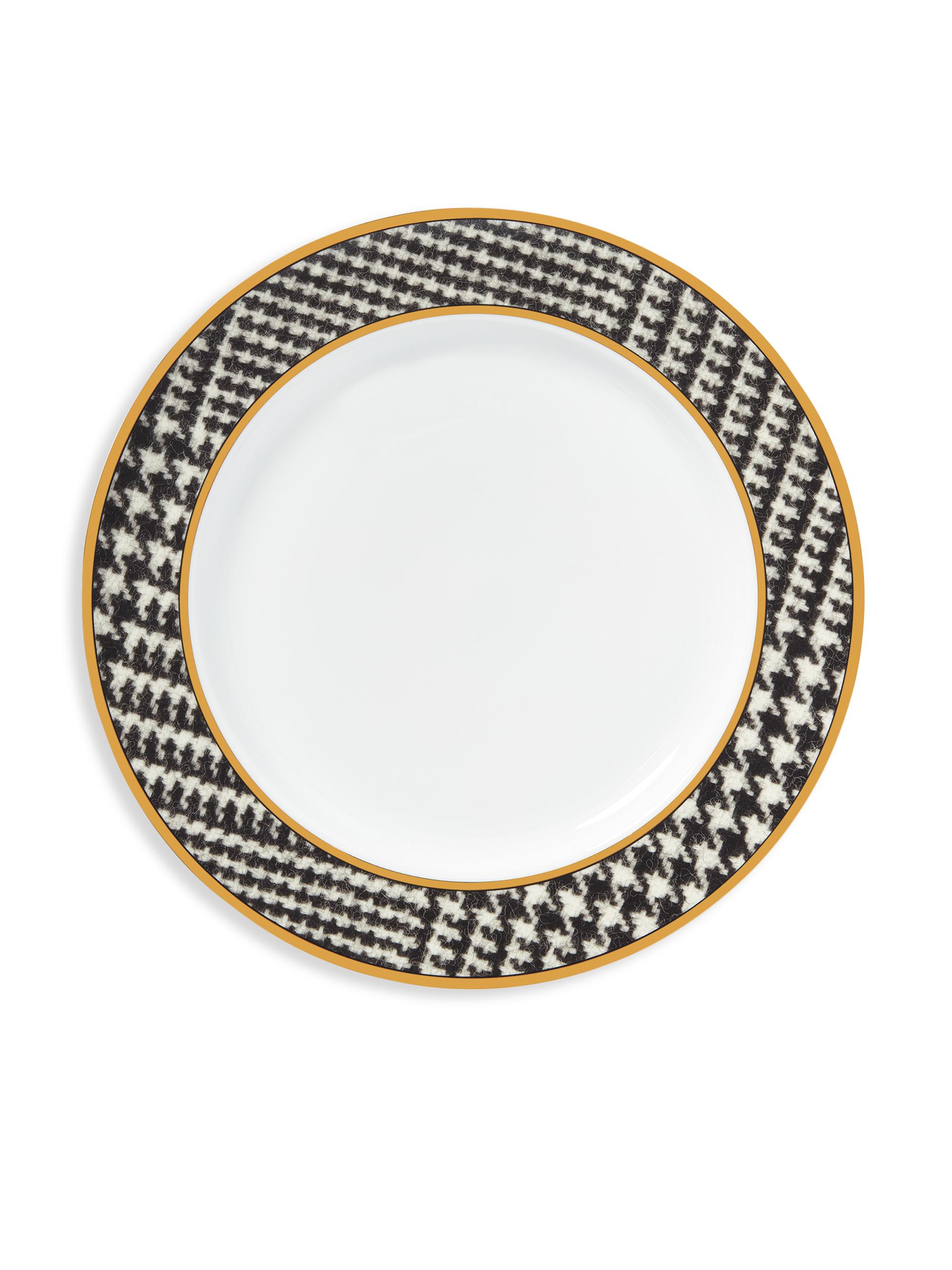 Ralph Lauren Wessex Porcelain Dinner Plate - Black White