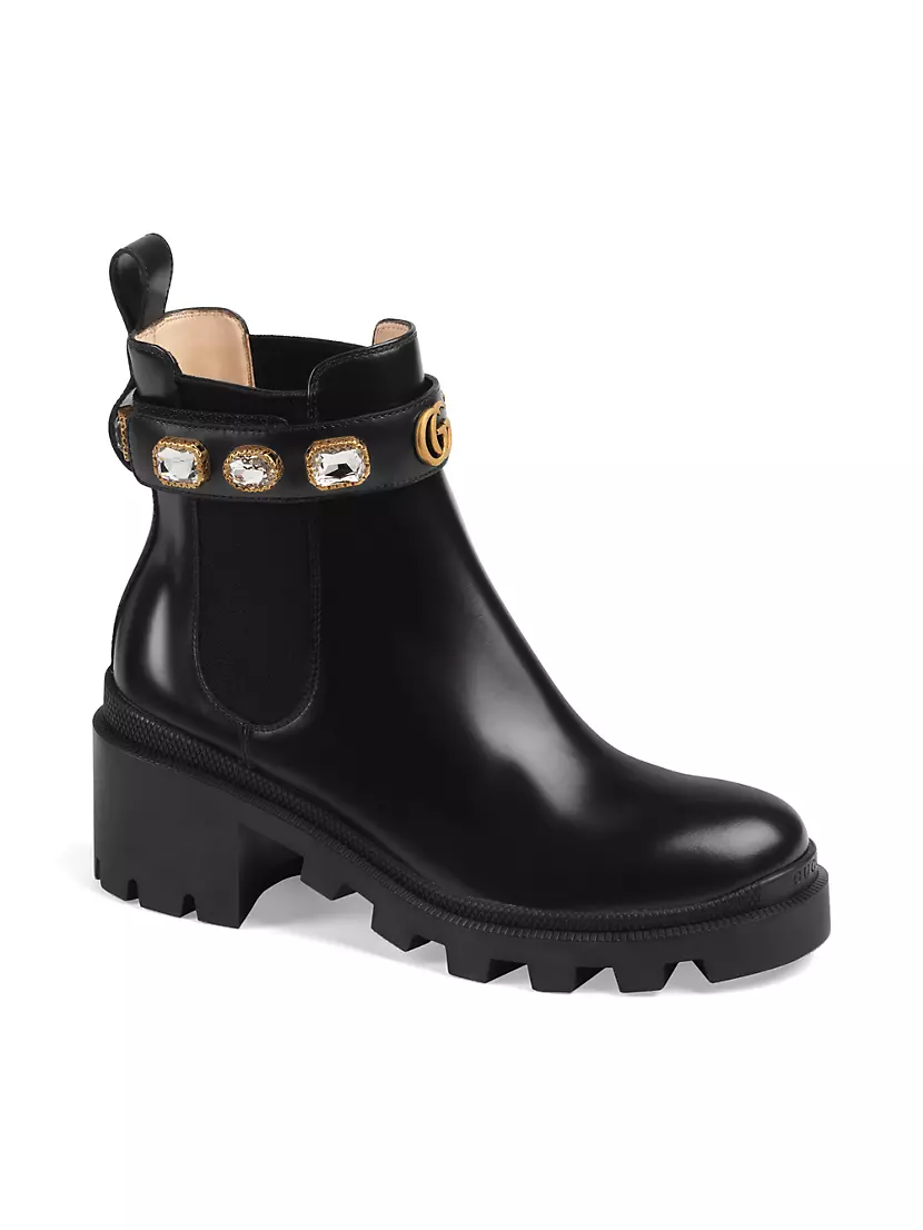 Gucci Trip Bootie with Jewels
