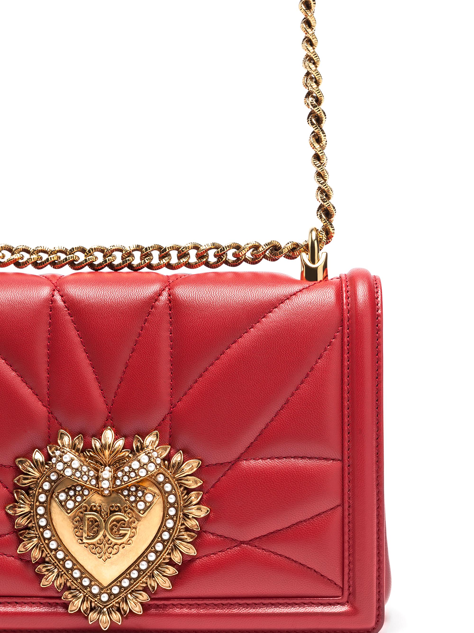 Dolce&Gabbana Medium Devotion Quilted Leather Shoulder Bag | Saks