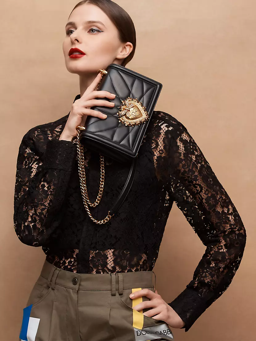 Dolce & Gabbana, Bags, Dolce Gabbana Medium Devotion Bag W Dust Bag  Receipt